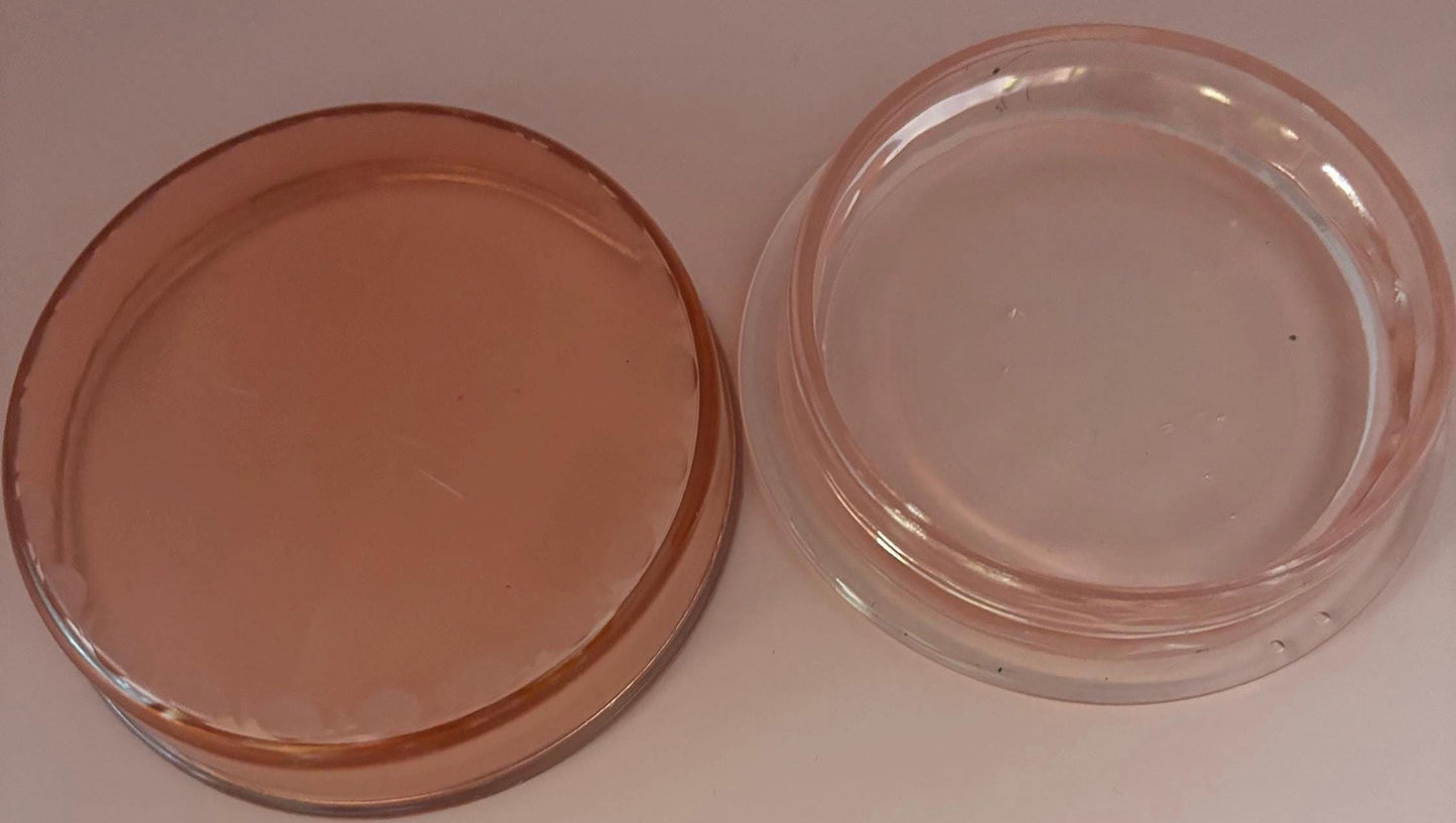 Vintage Cranberry Glass Trinket Box Pink Glass Box Lover Antiques and Vintage