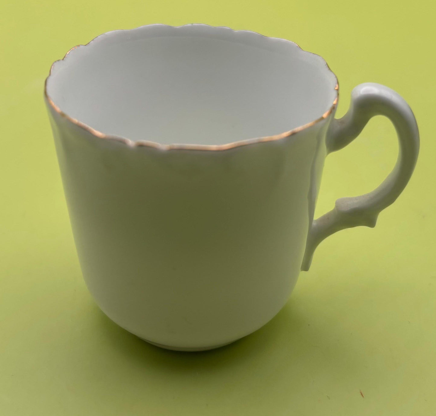 Vintage White with Gold Gilding Tea Cup Lover Antiques and Vintage