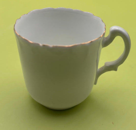 Vintage White with Gold Gilding Tea Cup Lover Antiques and Vintage