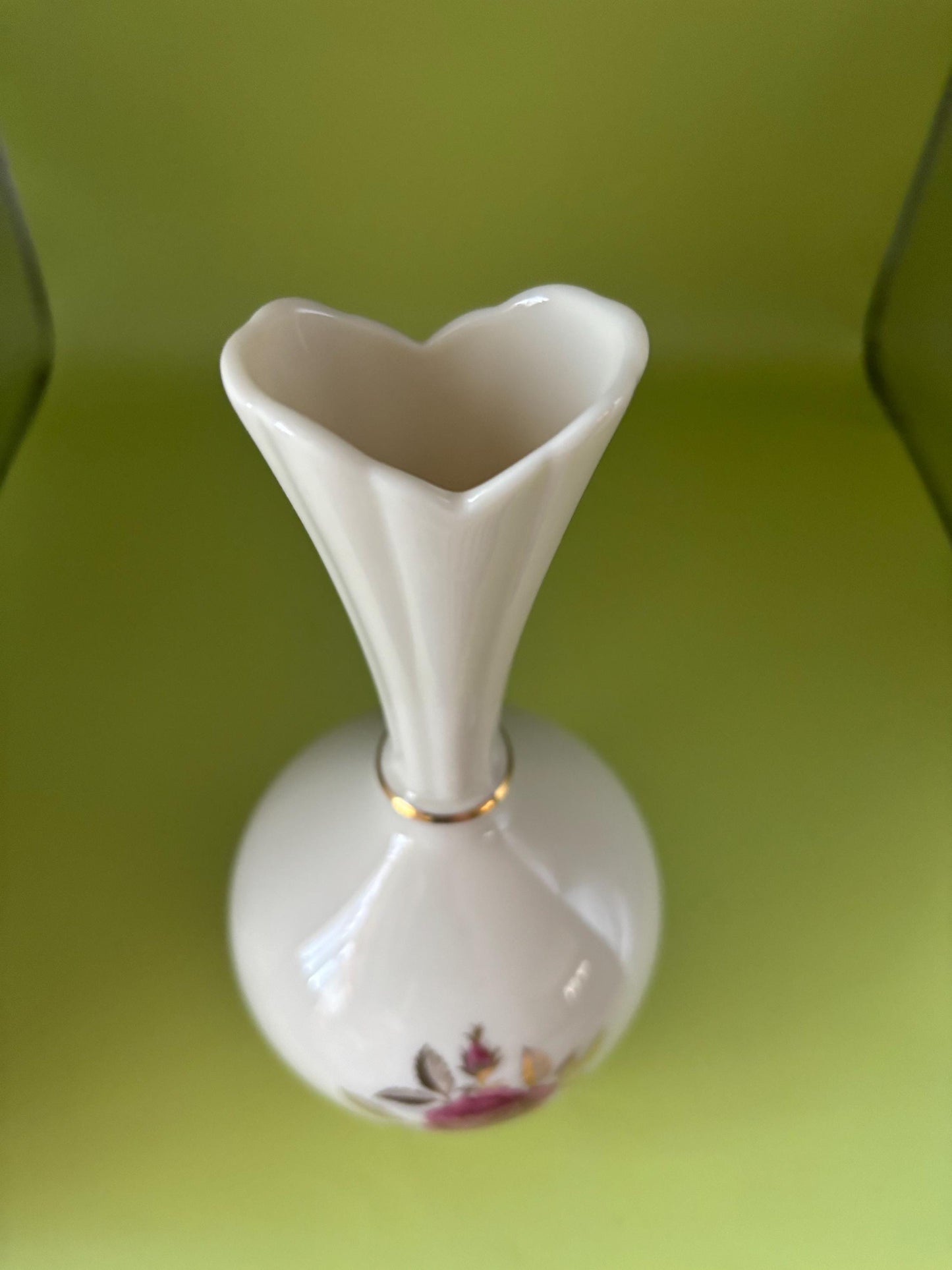 Vintage Lenox Rose Bud Base Flower Vase with 24K Gold Gilding Lover Antiques and Vintage