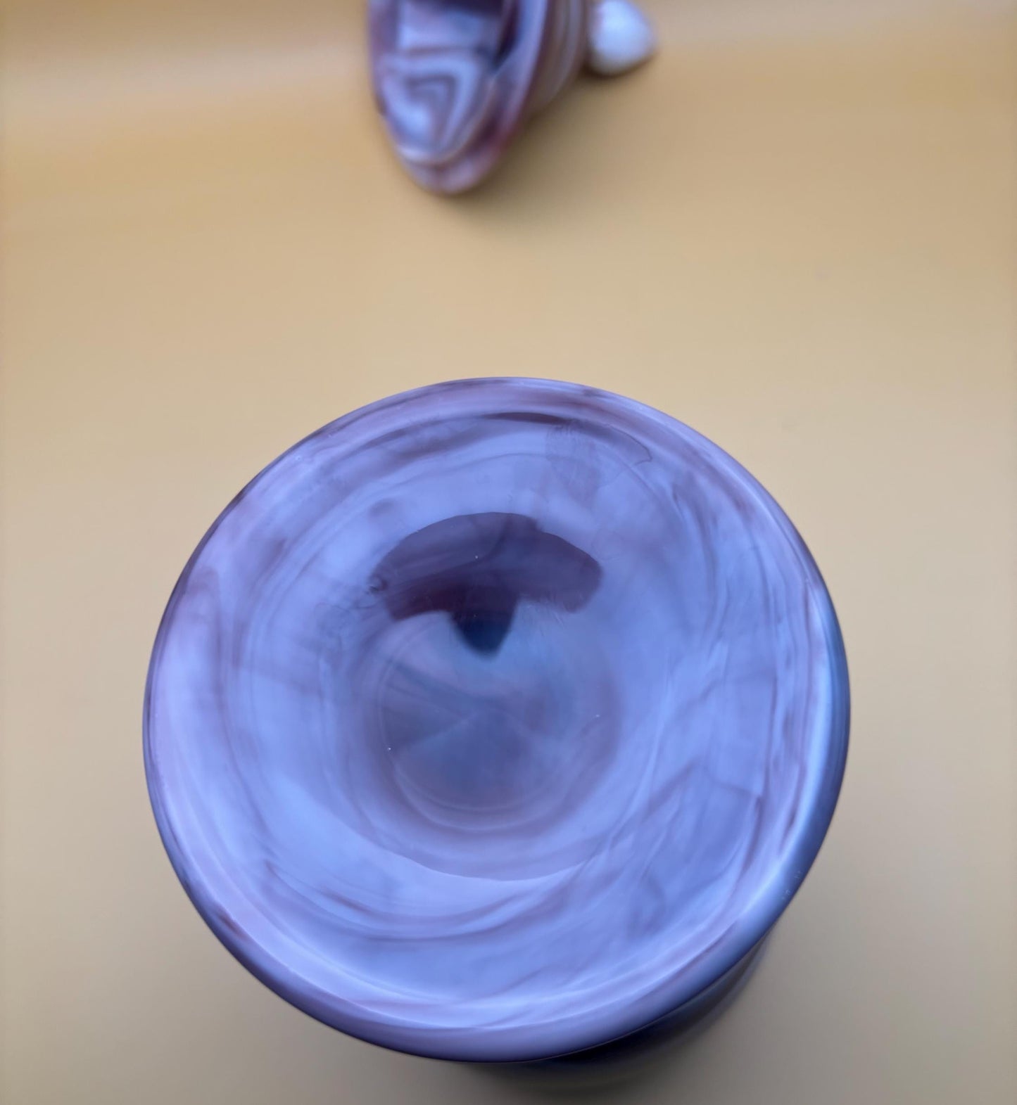 Vintage Imperial Purple Slag Glass Tall Pedestal Candy Dish with Lid Lover Antiques and Vintage