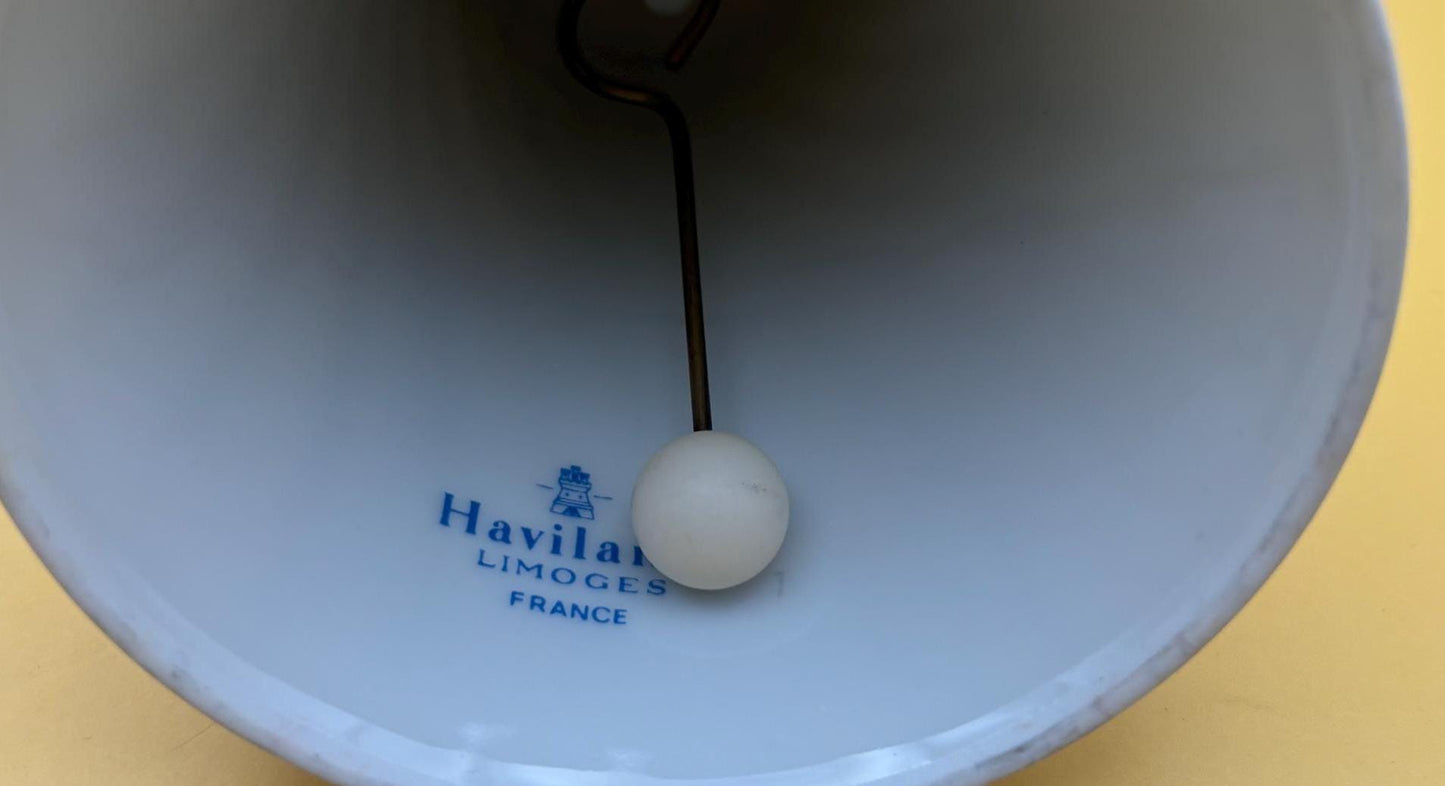 Vintage Limoges Bell Haviland France Porcelain Bell with Gold Gilding Lover Antiques and Vintage