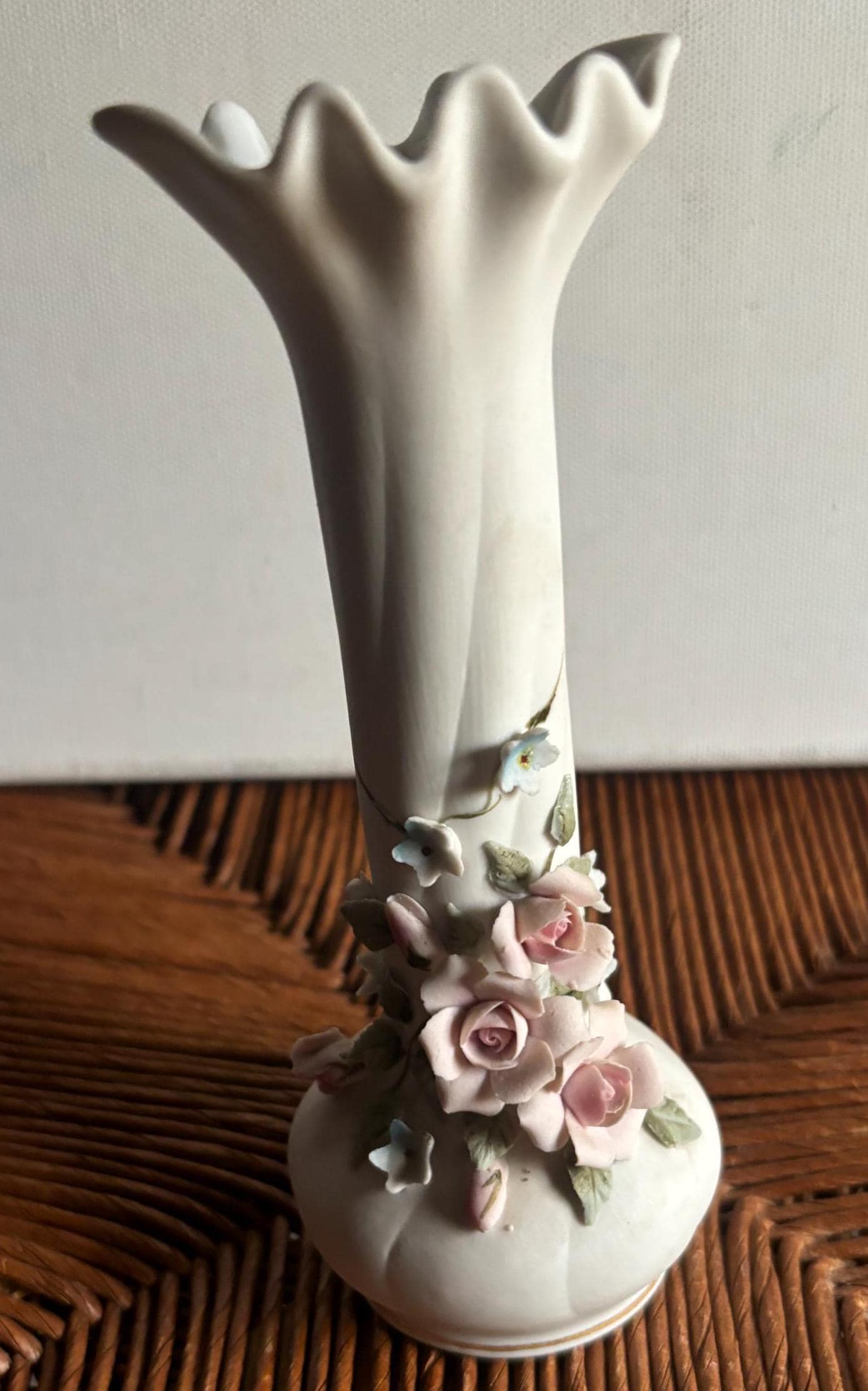 Vintage Navajo Etched Hand Painted Wedding Vase Signed on Bottom 108A Wedding Vase Lover Antiques Vintage