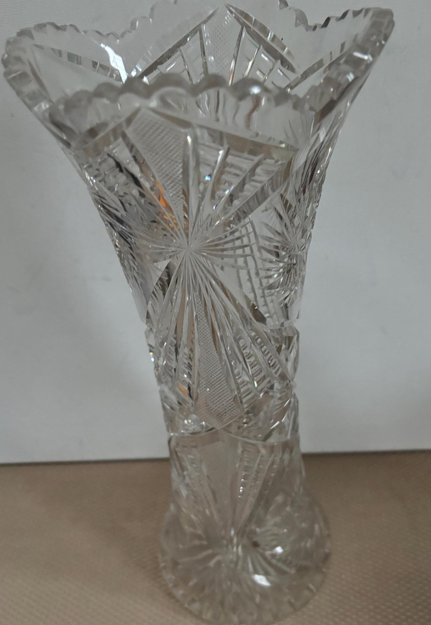 Antique Sandwich Glass Molasses Pitcher Crystal Etched Glass Jug Lover Antiques and Vintage