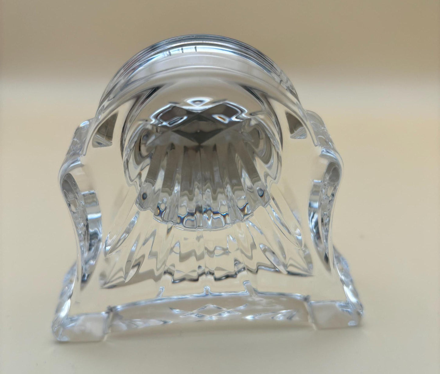 Vintage Waterford Crystal Mantle Clock Ireland Glass Time Piece Excellent Condition Lover Antiques and Vintage