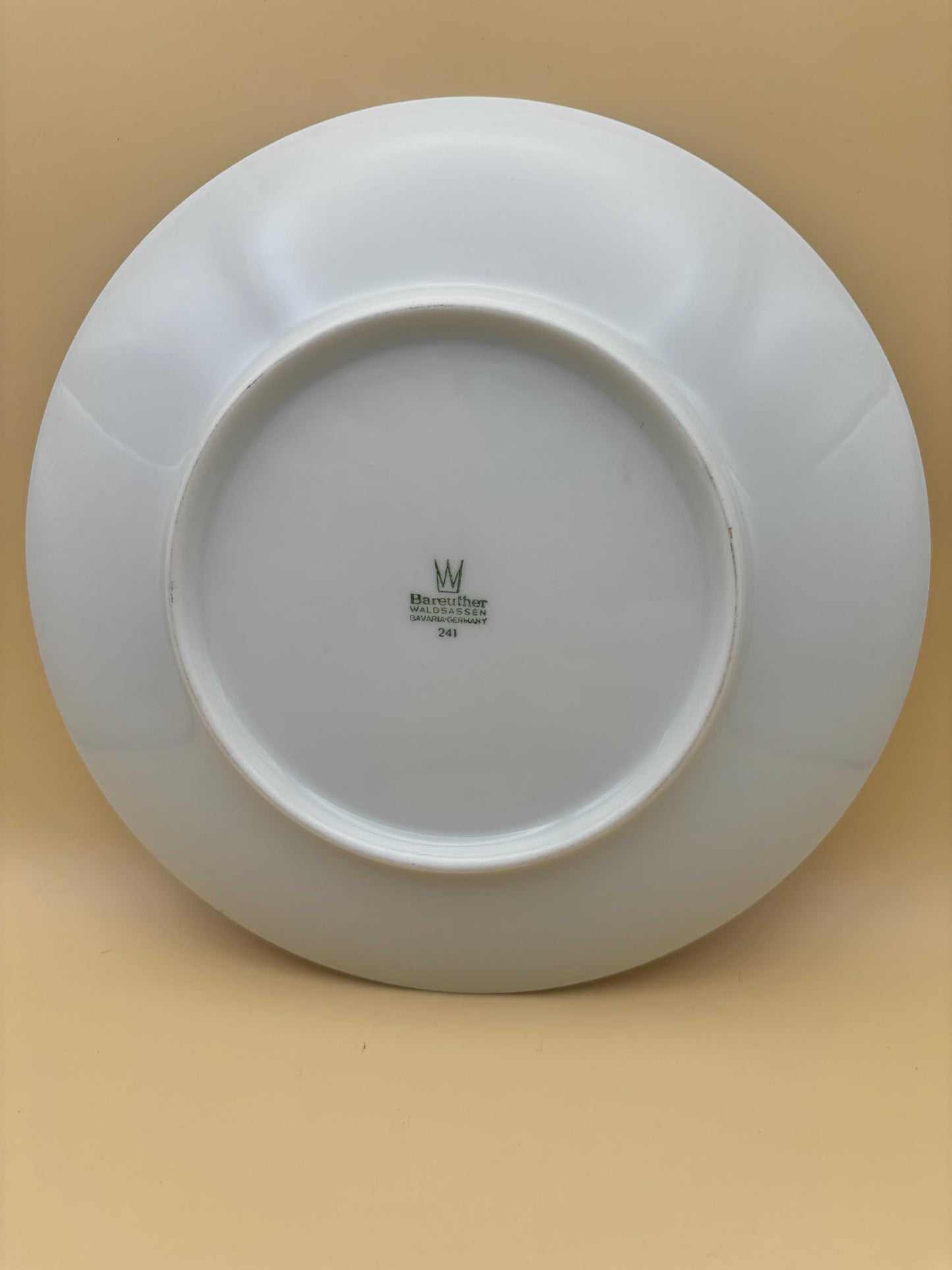 Vintage Bareuther Waldssassen Porcelain Plates and Cup Set Collection of 4 Bavaria Germany Gold Gilding Lover Antiques and Vintage