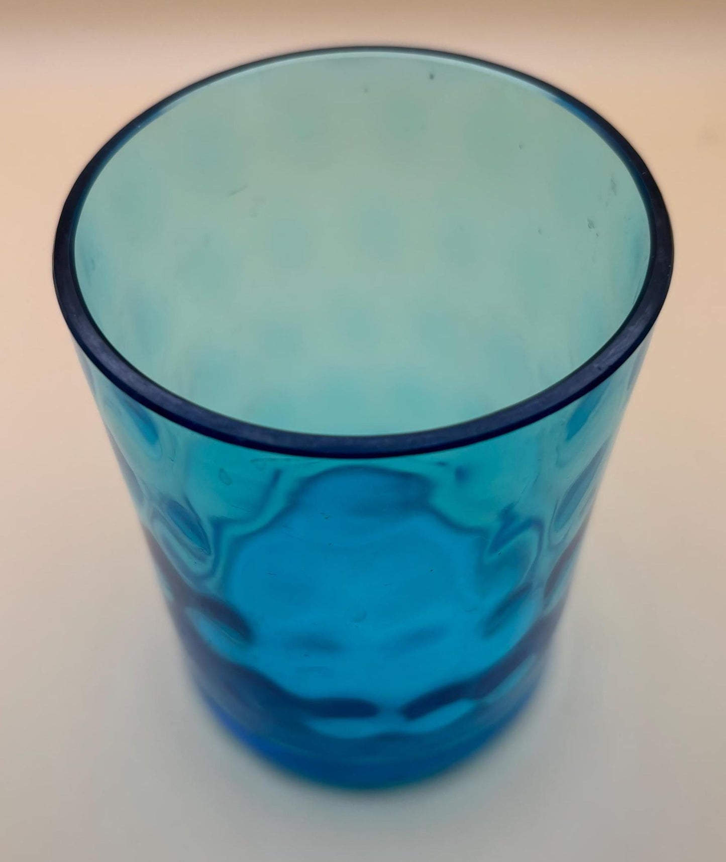 Vintage Hazel Atlas Teal Tumbler Lover Antiques and Vintage