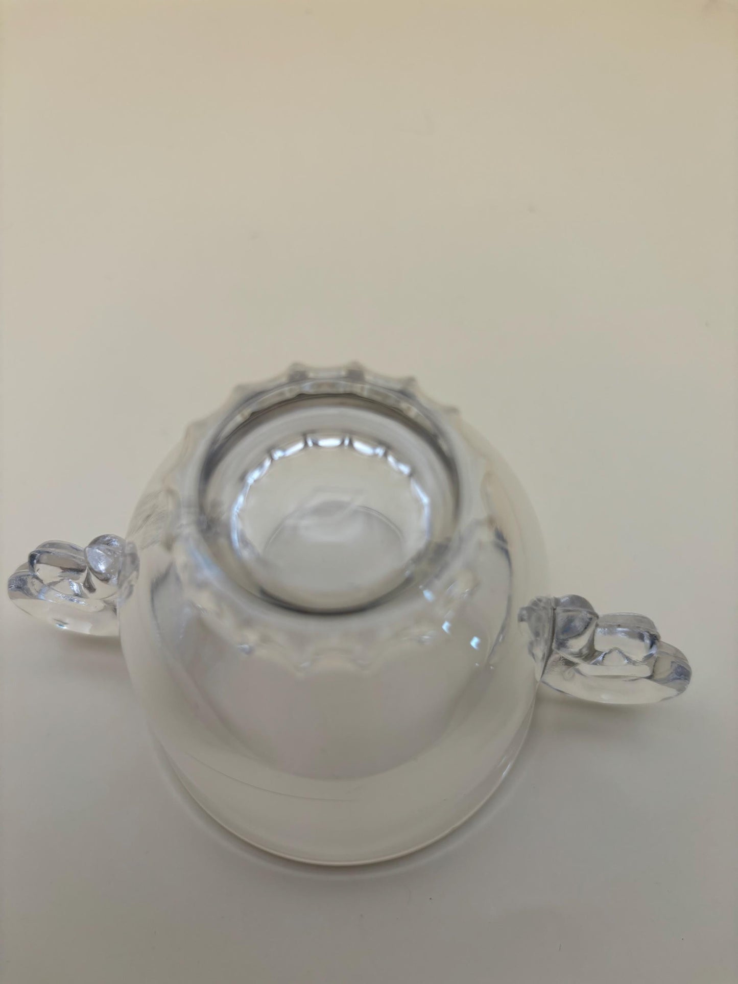 Antique Heisey Glass Creamer and Glass Sugar Dish Set Lover Antiques and Vintage