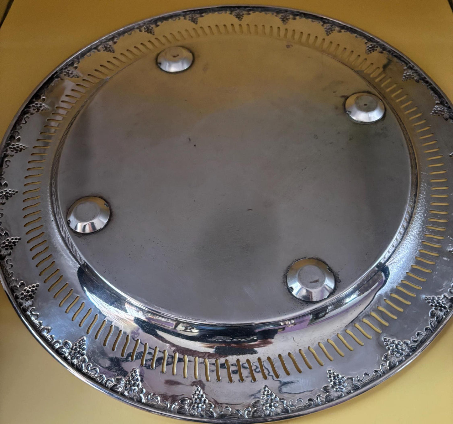 Antique Viking Silver on Copper Large Platter Made in Canada Lover Antiques and Vintage