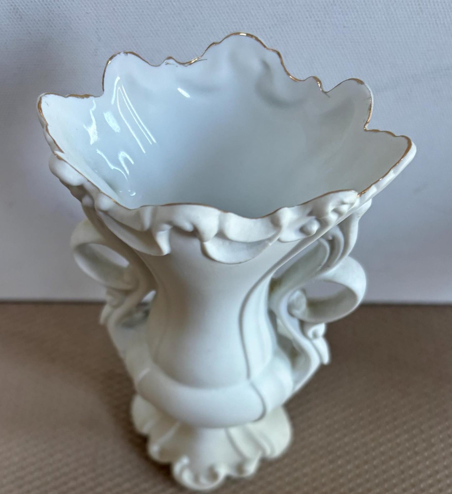 Vintage Lefton Capodimonte Roses Vase Hand Painted Porcelain Figurines Japanese Lover Antiques and Vintage