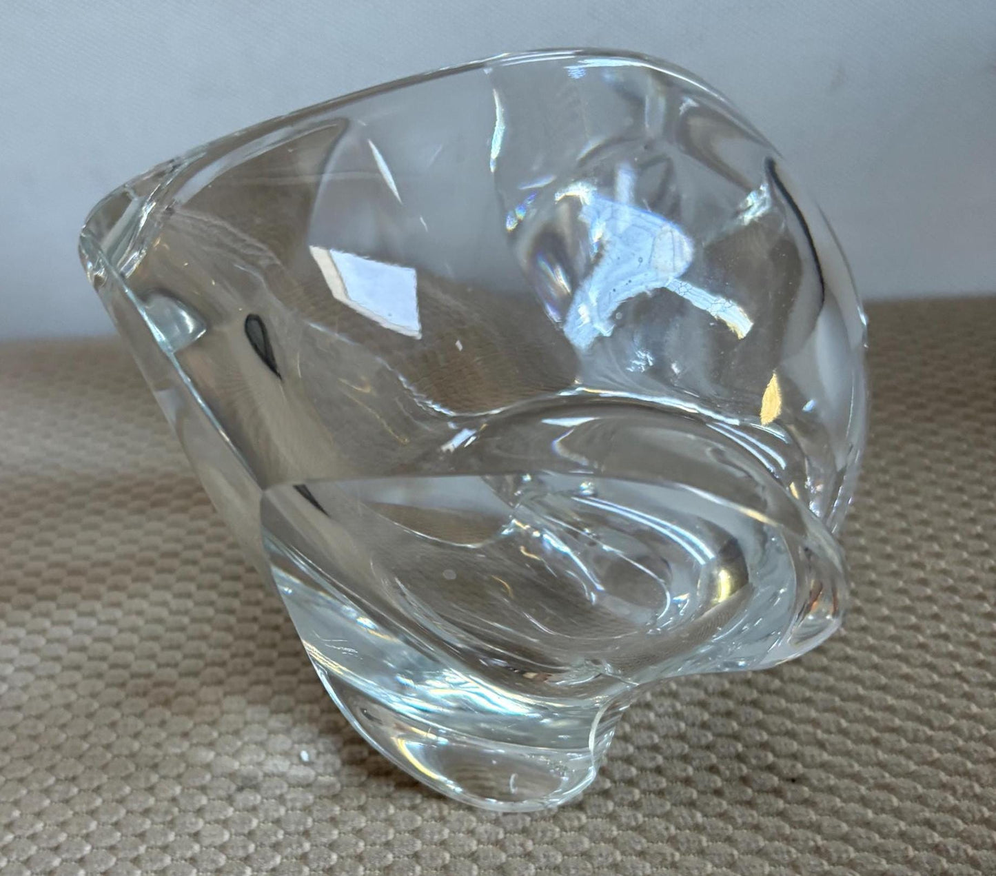 Vintage Hand Blown Glass Pelican with Candy Dish Lover Antiques and Vintage