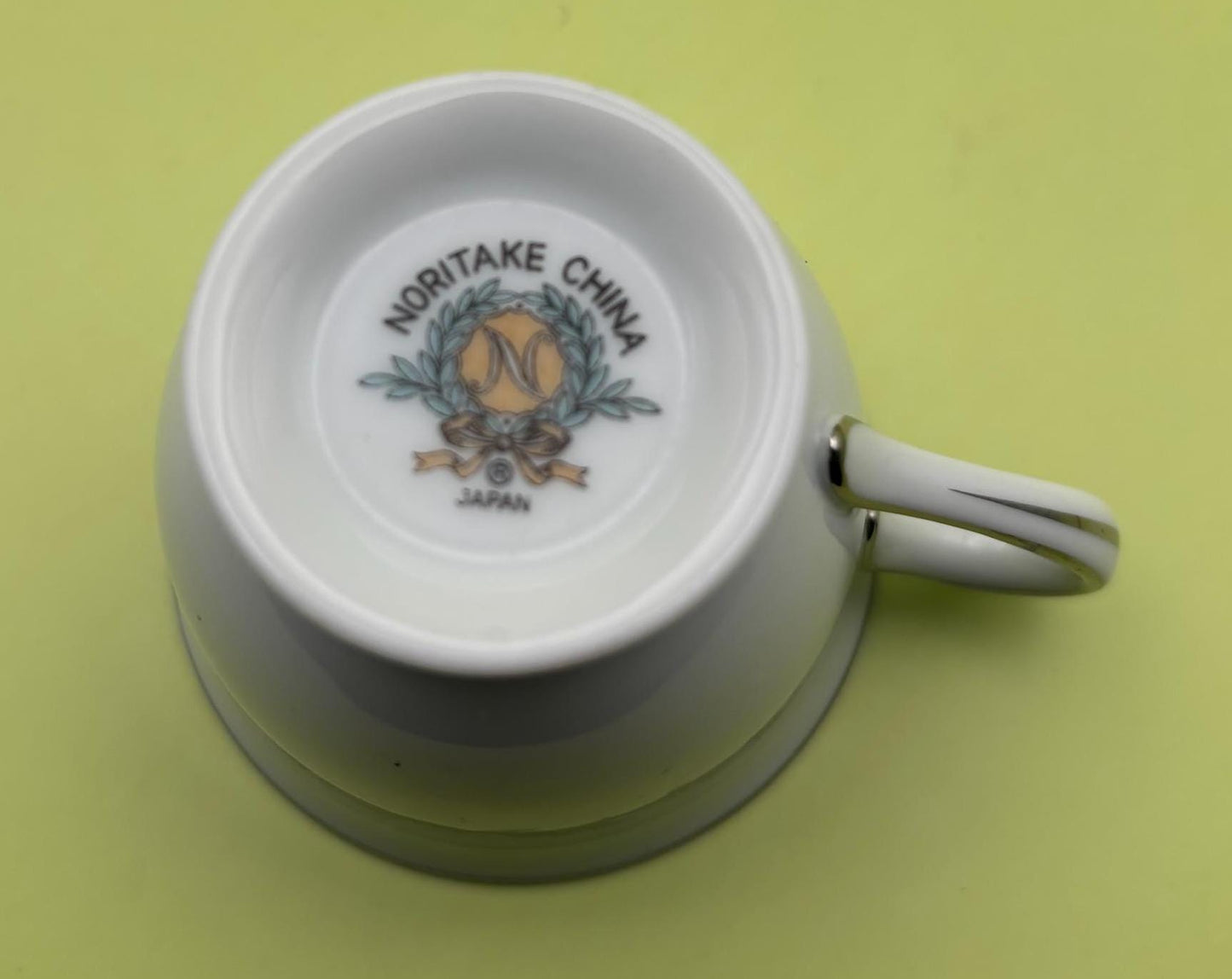 Vintage Noritake Gray & White Tea Cup and Saucer Set Made in Japan Lover Antiques and Vintage