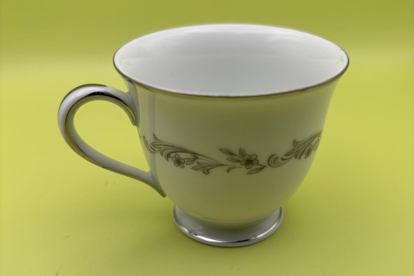 Vintage Noritake Gray & White Tea Cup and Saucer Set Made in Japan Lover Antiques and Vintage