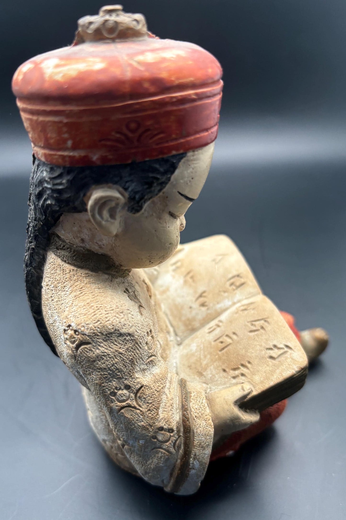 Vintage Girl Reading A Book Porcelain Japanese Figurine Lover Antiques and Vintage
