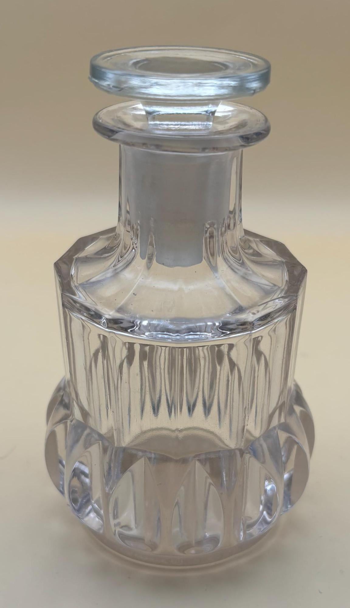 Vintage Glass Perfume Bottle with Stopper Glass Decanter Lover Antiques and Vintage