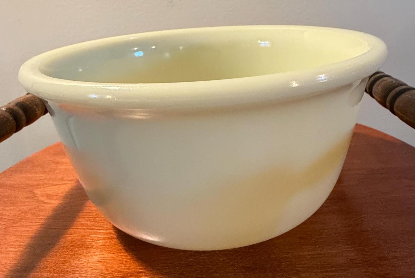 Vintage Uranium Glass Bowl Made by Hamilton Beach Large Glass Bowl That Glows! Lover Antiques and Vintage