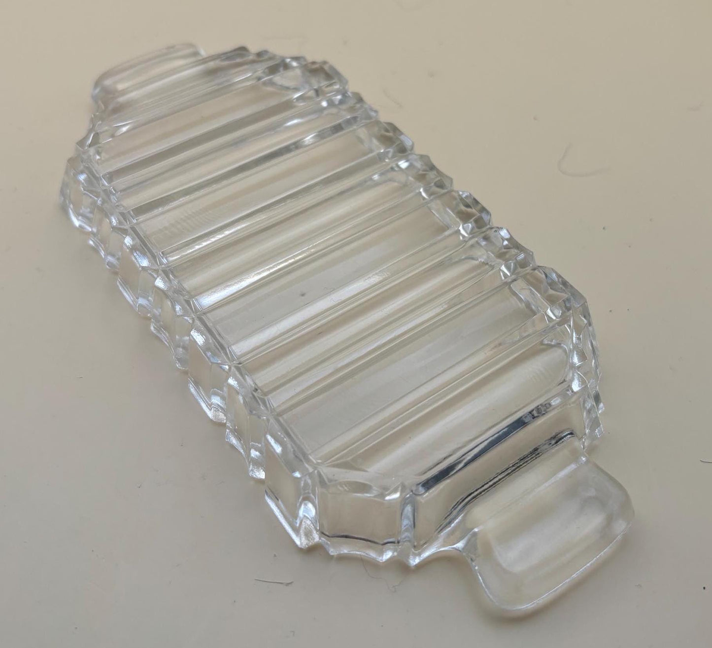 Antique Glass Butter Dish Cut Glass Dish Butter Liner Lover Antiques and Vintage