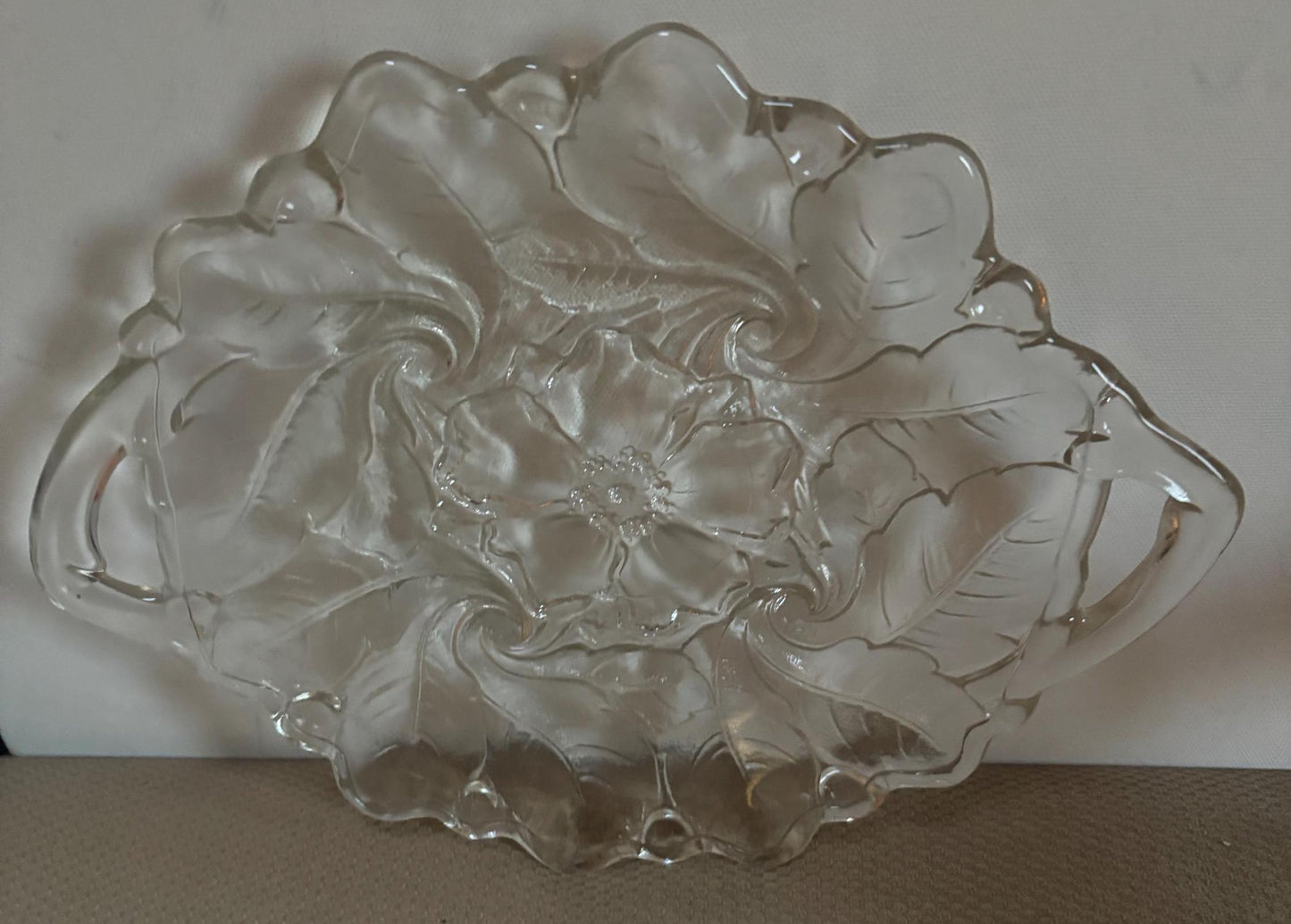 Vintage Indiana Glass Wild Rose Large Plate or Platter Dinner Plate Lover Antiques and Vintage
