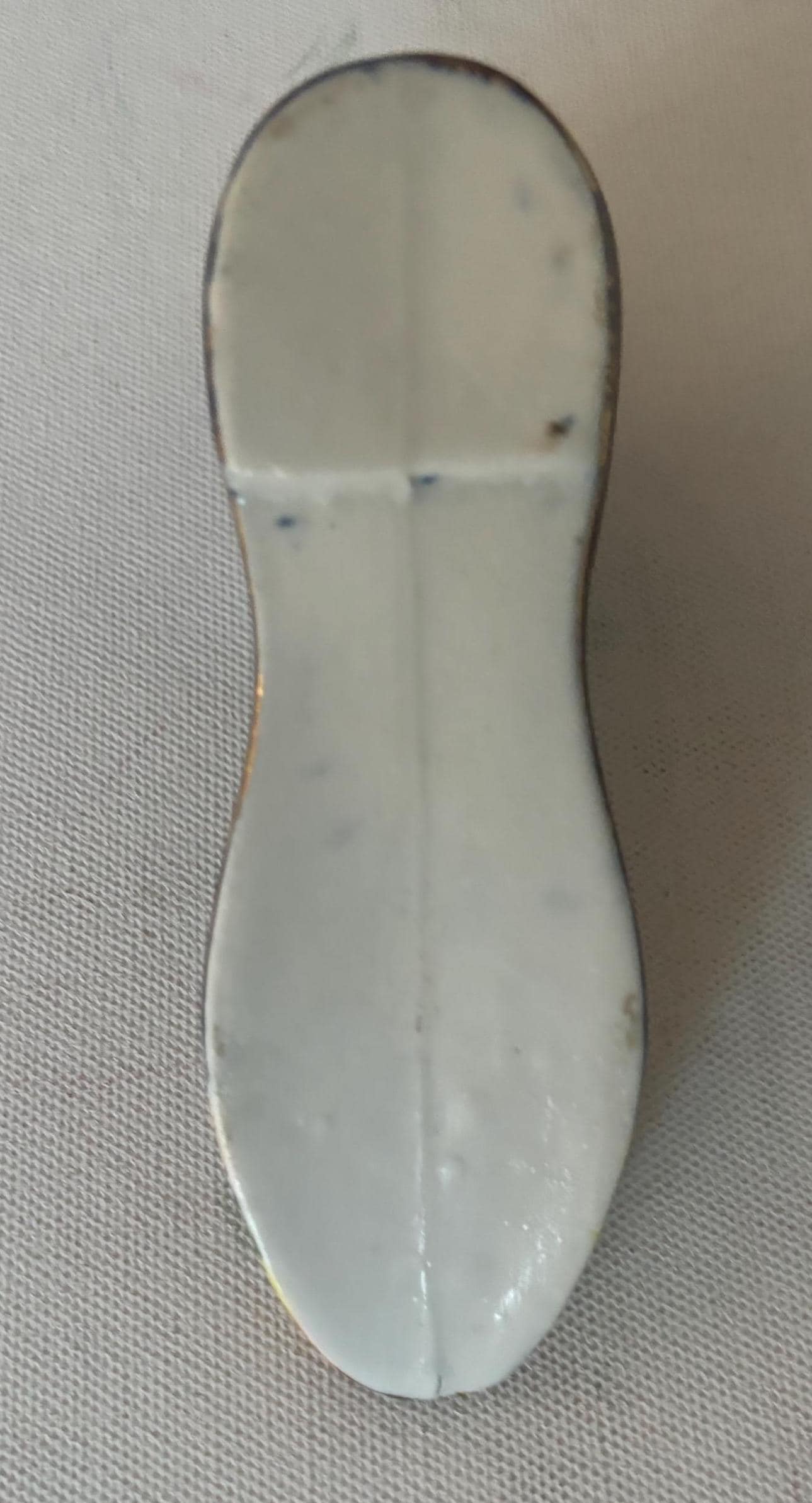 Antique Cobalt Blue Shoe RS Prussian Porcelain Hand Painted Slipper Shoe Ross Castle Killarney Lover Antiques and Vintage