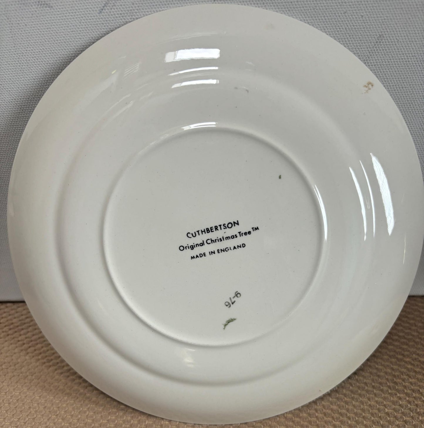 Vintage Christmas Tree Salad Plate by Cuthbertson Made in England Lover Antiques and Vintage