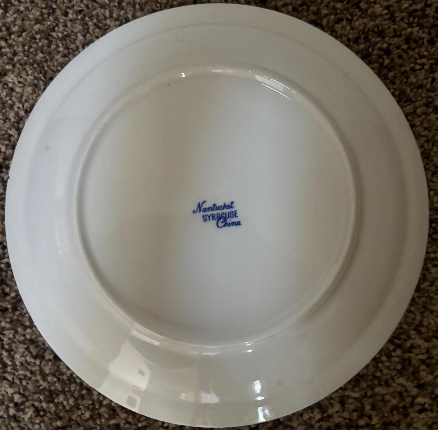 Vintage Nantucket Plate by Syracuse China Blue & White Dishes Lover Antiques and Vintage