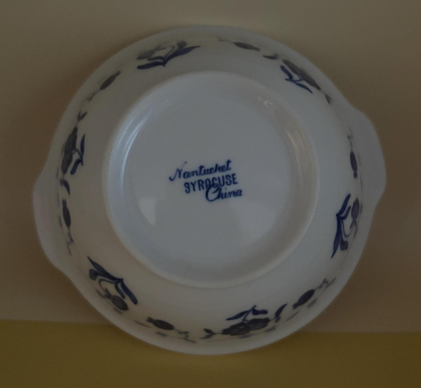 Vintage Nantucket Bowl by Syracuse China Blue & White Dishes Lover Antiques and Vintage