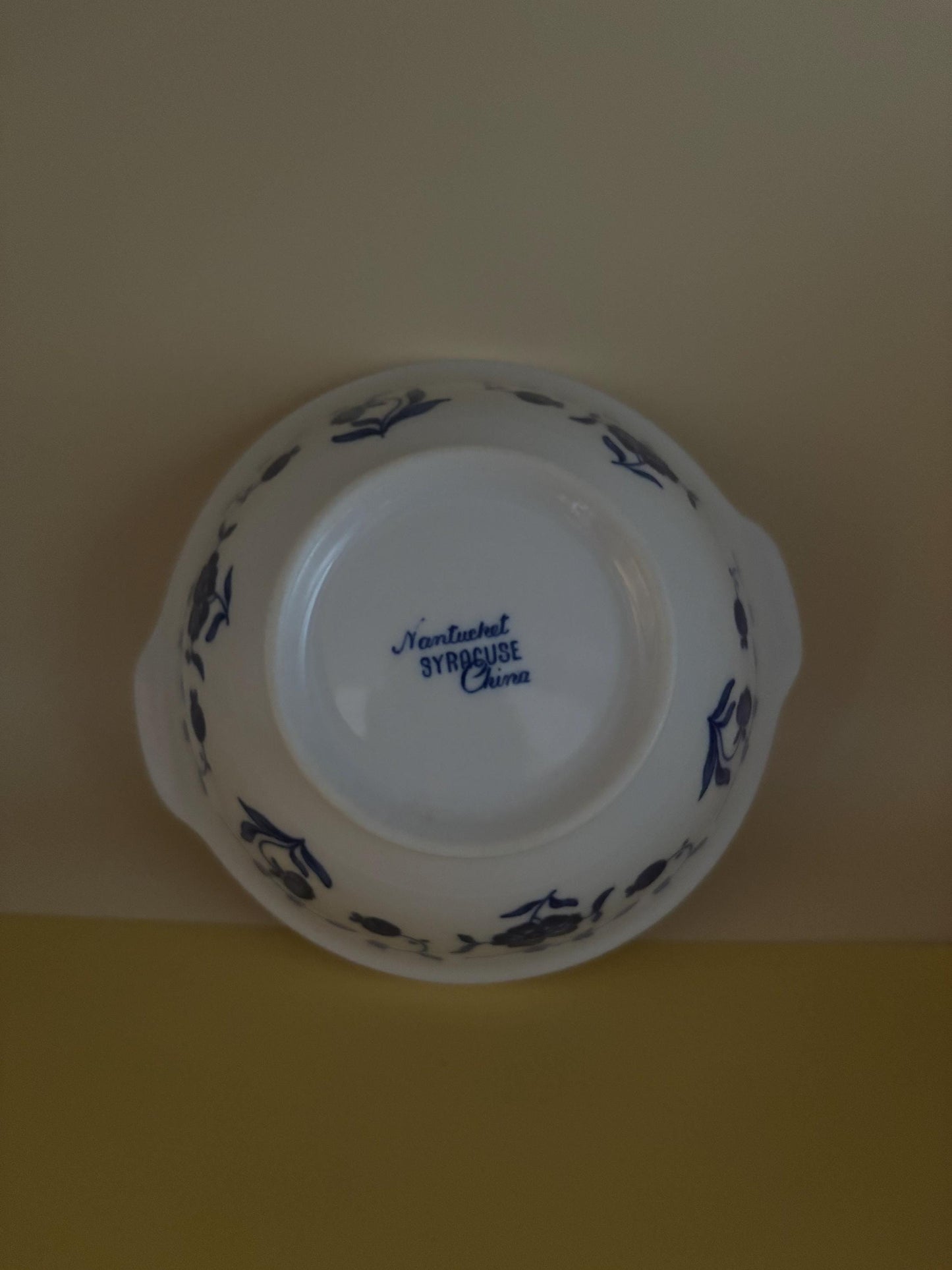 Vintage Shelledge White Etched Saucer Plate with Narrow Flutes Edging Syracuse China Lover Antiques and Vintage