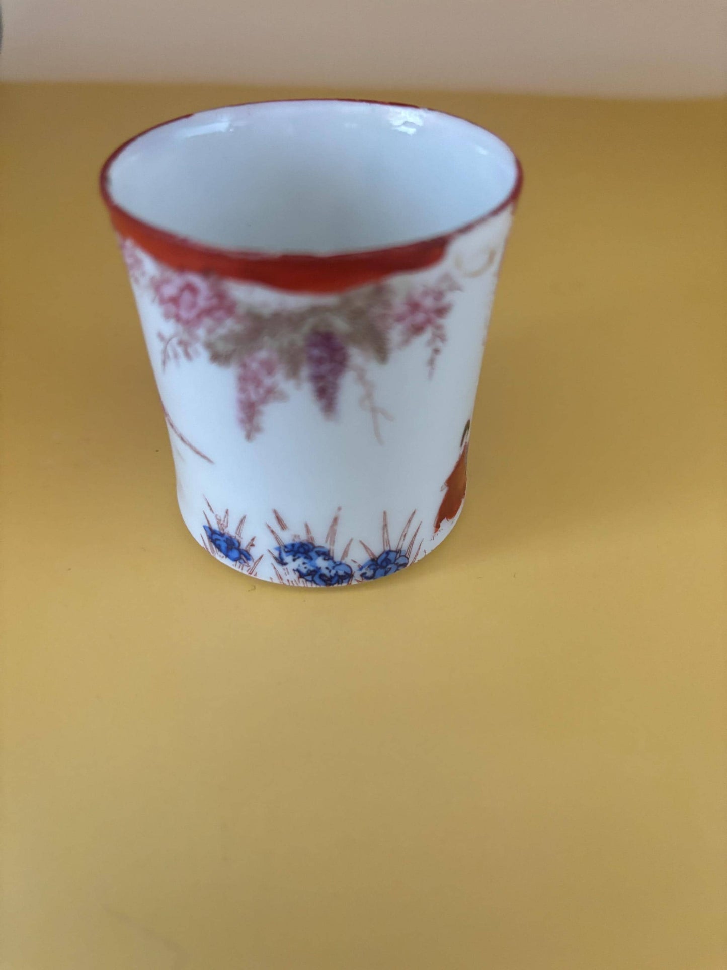 Antique Saké Cup Japanese Geisha Girls Cup Lover Antiques and Vintage