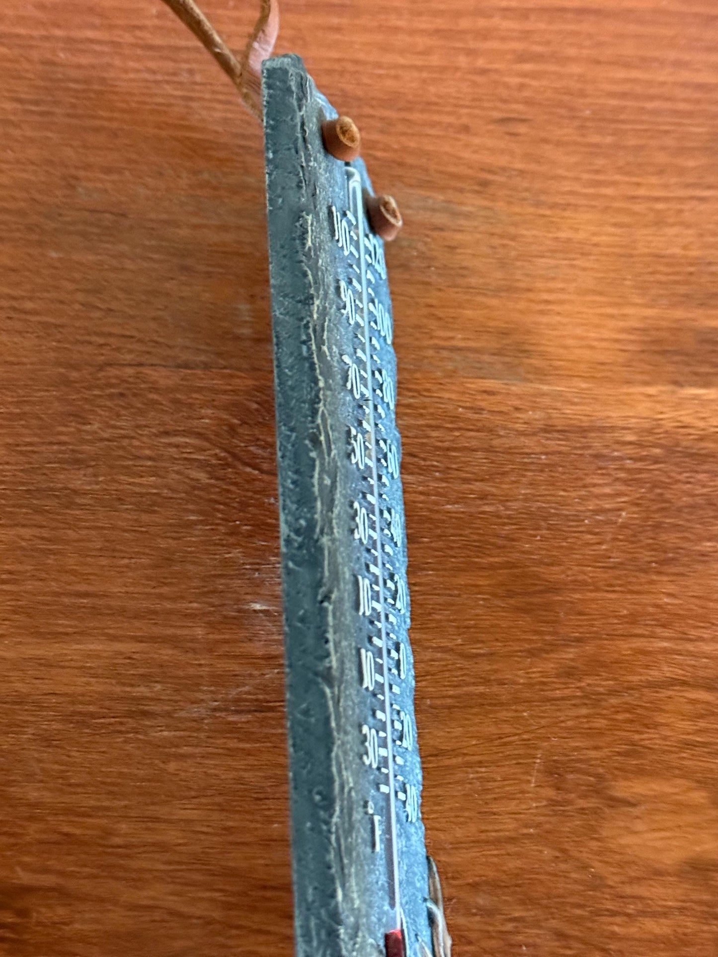 Vintage Hummingbird Thermometer Ceramic and Slate Very Nice Gift Lover Antiques and Vintage