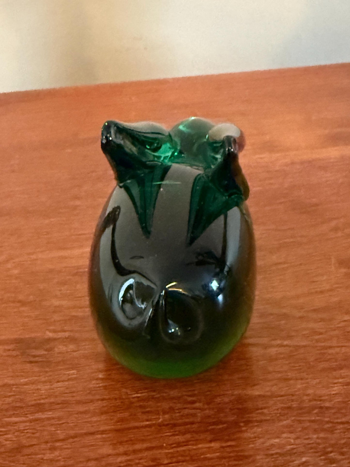 Vintage Fenton Emerald Glass Rabbit Bunny Glass Art Lover Antiques and Vintage