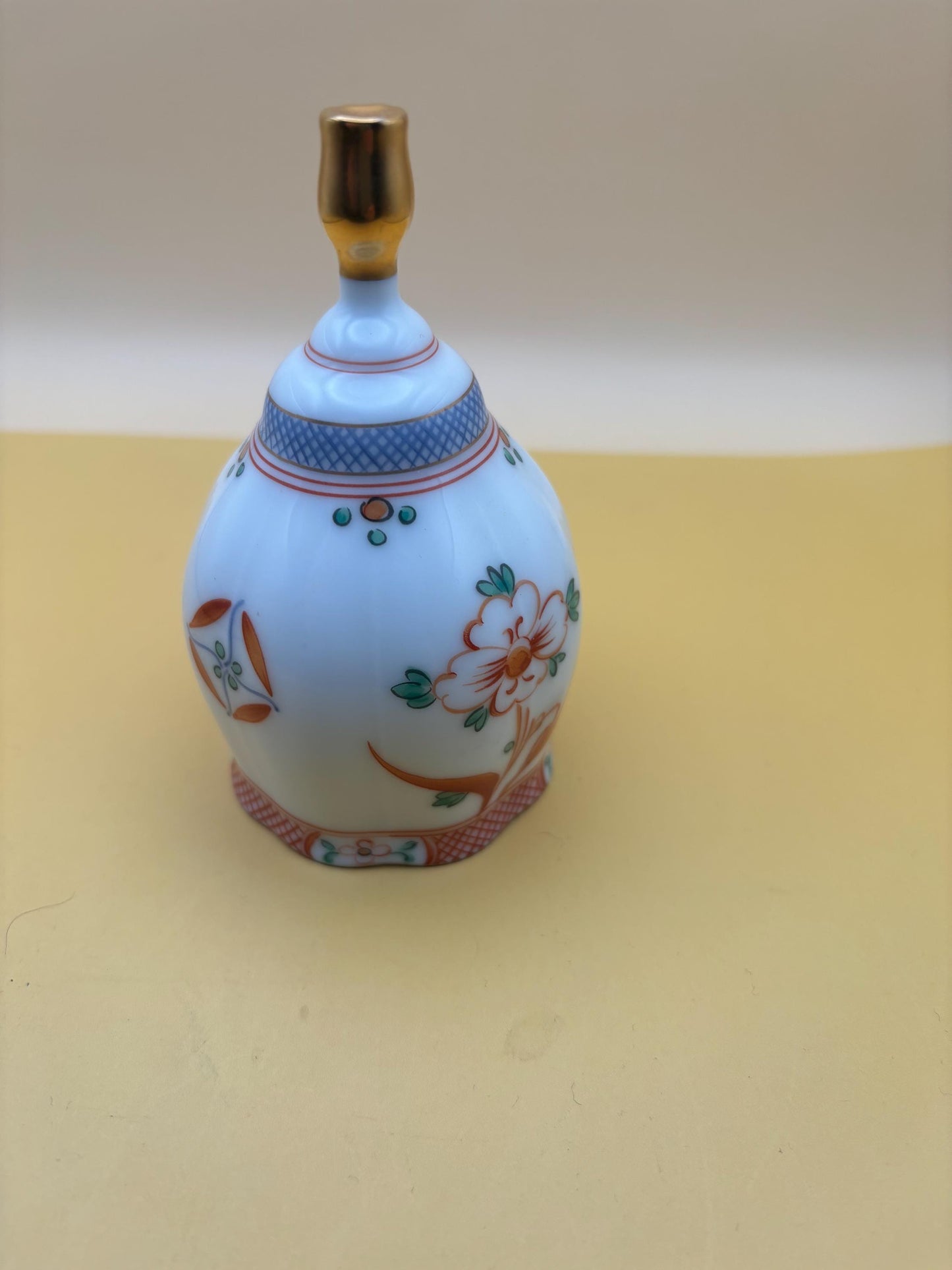 Vintage Sango China Japan Bell with Gold Handle Lover Antiques and Vintage