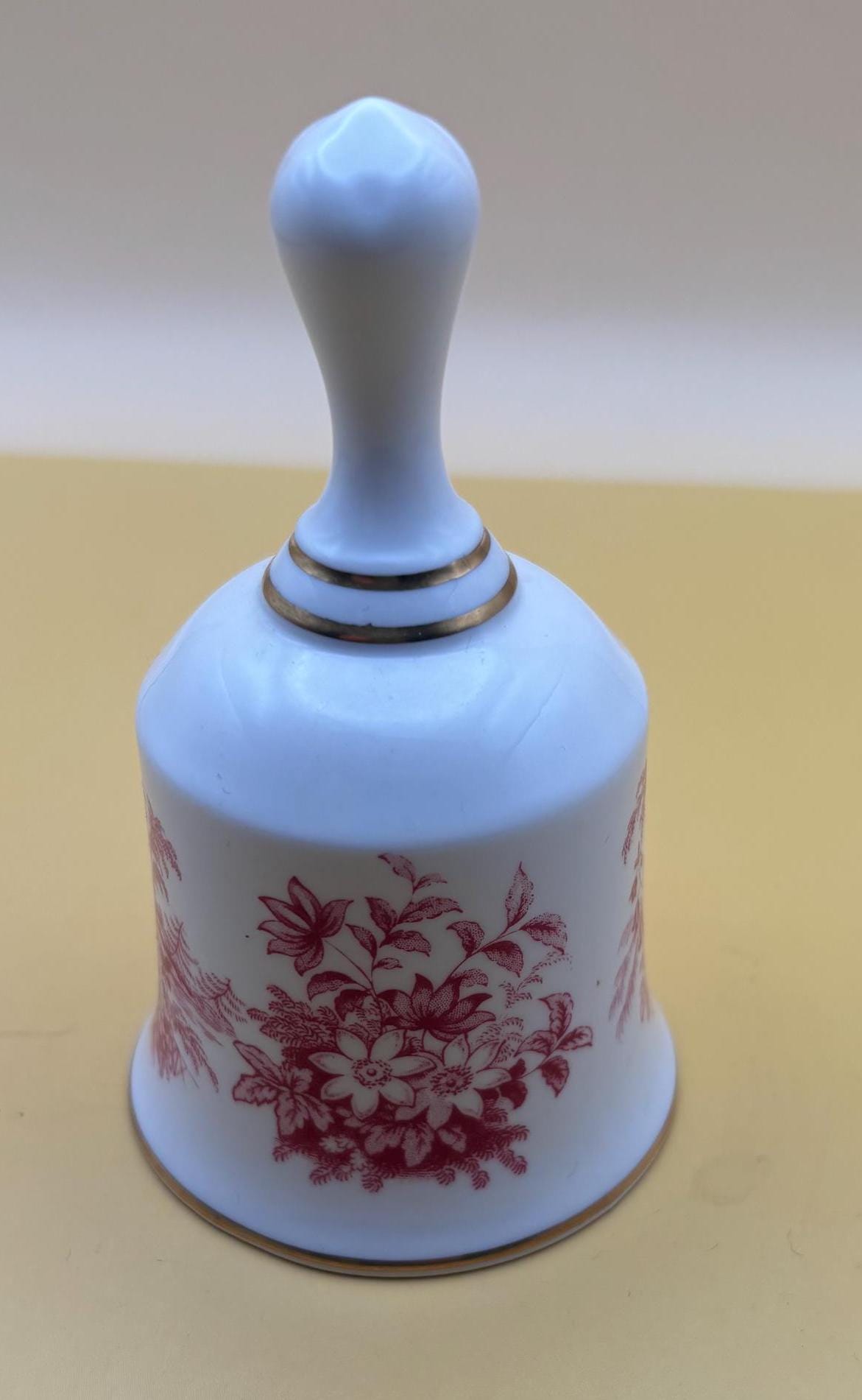 Vintage Spode Bell From England Fine Bone China Floral Design Lover Antiques and Vintage