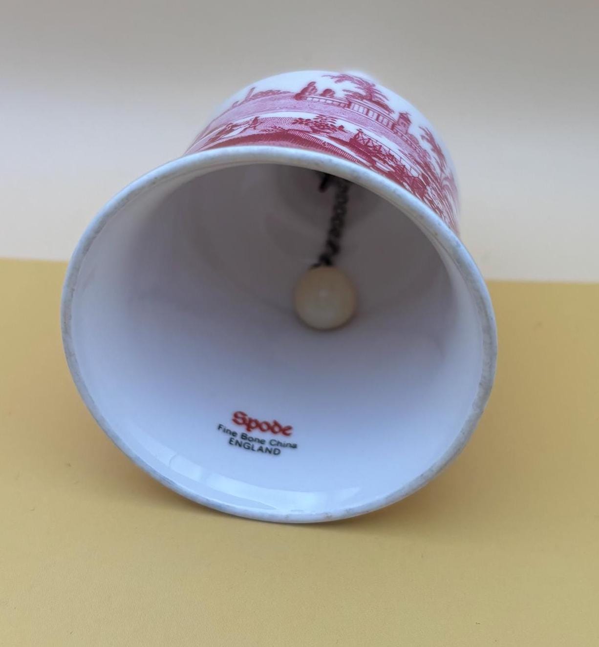 Vintage Spode Bell From England Fine Bone China Floral Design Lover Antiques and Vintage