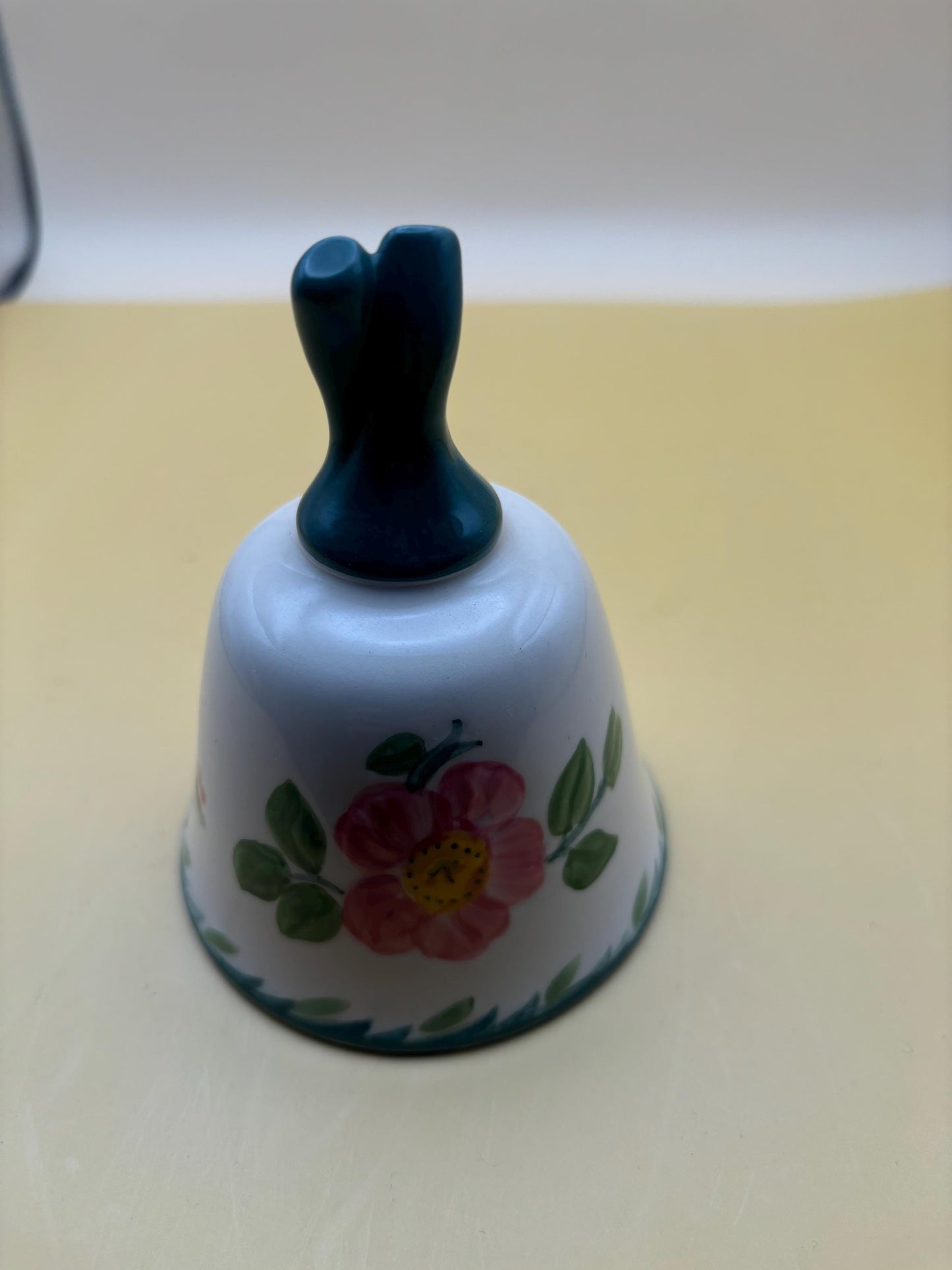 Vintage Franciscan Bell Danbury Mint with Blue Handle Bell Lover Antiques and Vintage