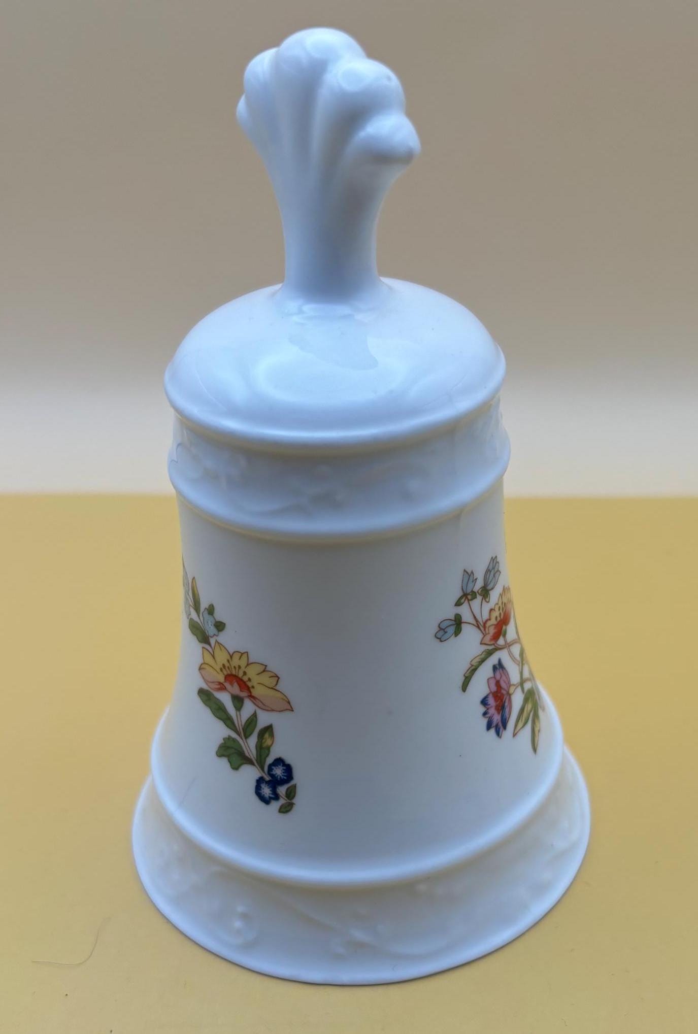 Vintage Royal Aynsley Porcelain Bell Danbury Mint Bell Gift Lover Antiques and Vintage