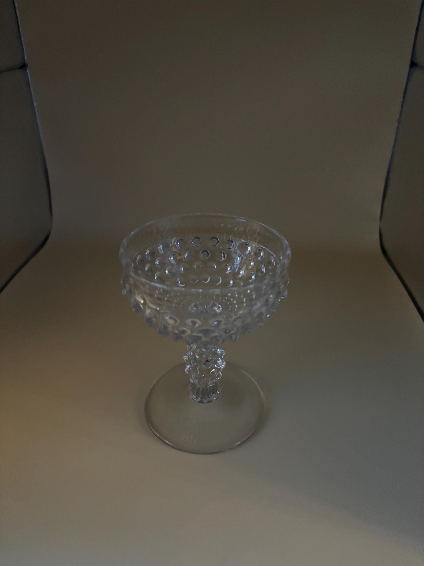 Vintage Sherbet or Dessert Hobnail Glass Lover Antiques and Vintage