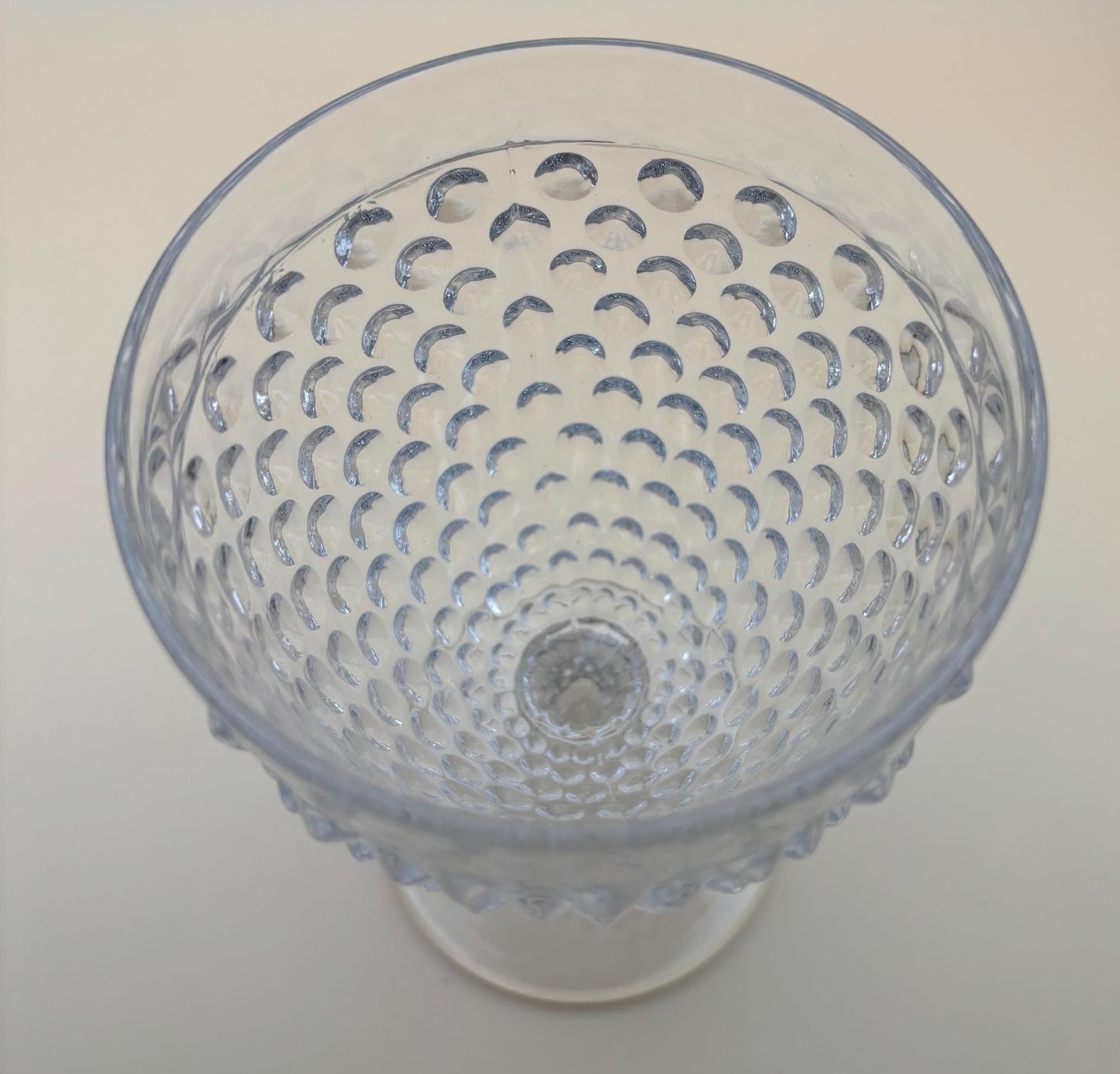 Vintage Duncan & Miller Hobnail Champagne Glass with Pedestal Lover Antiques and Vintage