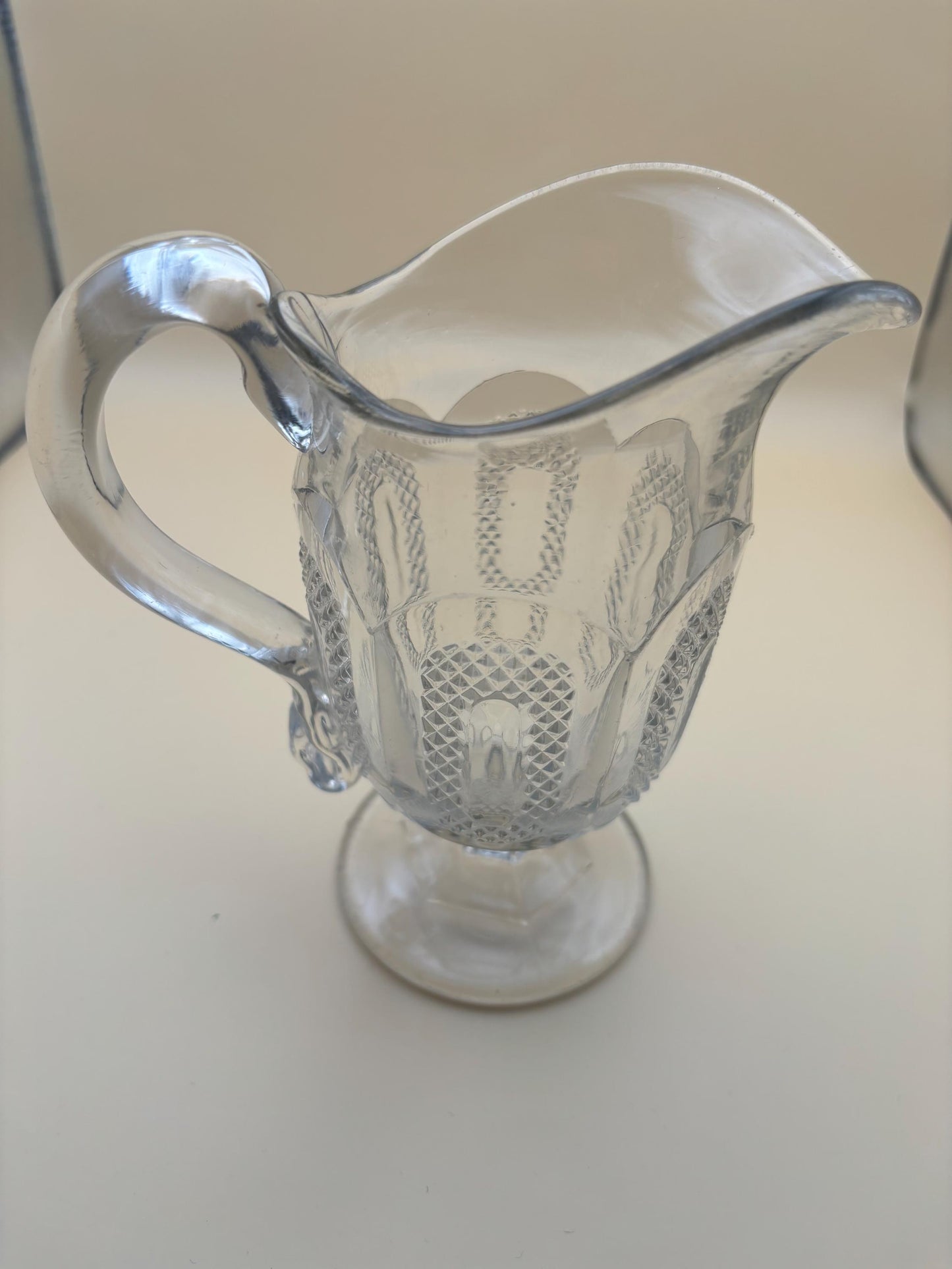 Vintage Duncan & Miller Hobnail Champagne Glass with Pedestal Lover Antiques and Vintage
