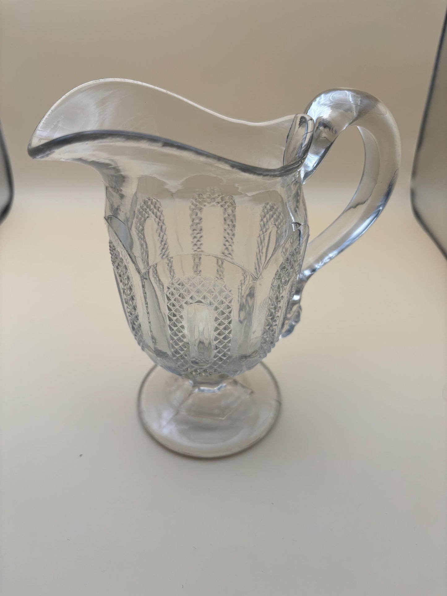 Vintage Duncan & Miller Hobnail Champagne Glass with Pedestal Lover Antiques and Vintage