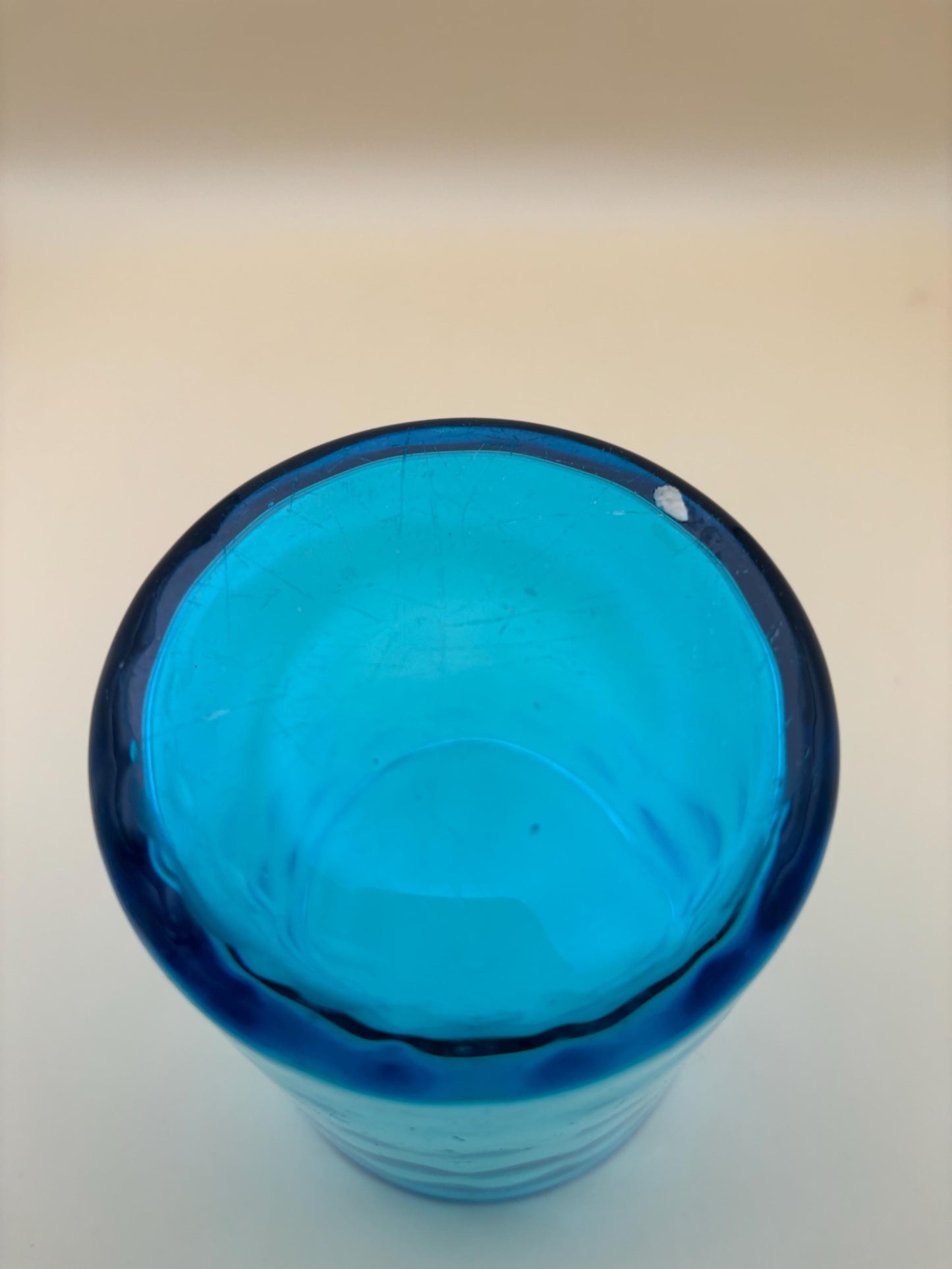 Vintage Hazel Atlas Teal Tumbler Lover Antiques and Vintage