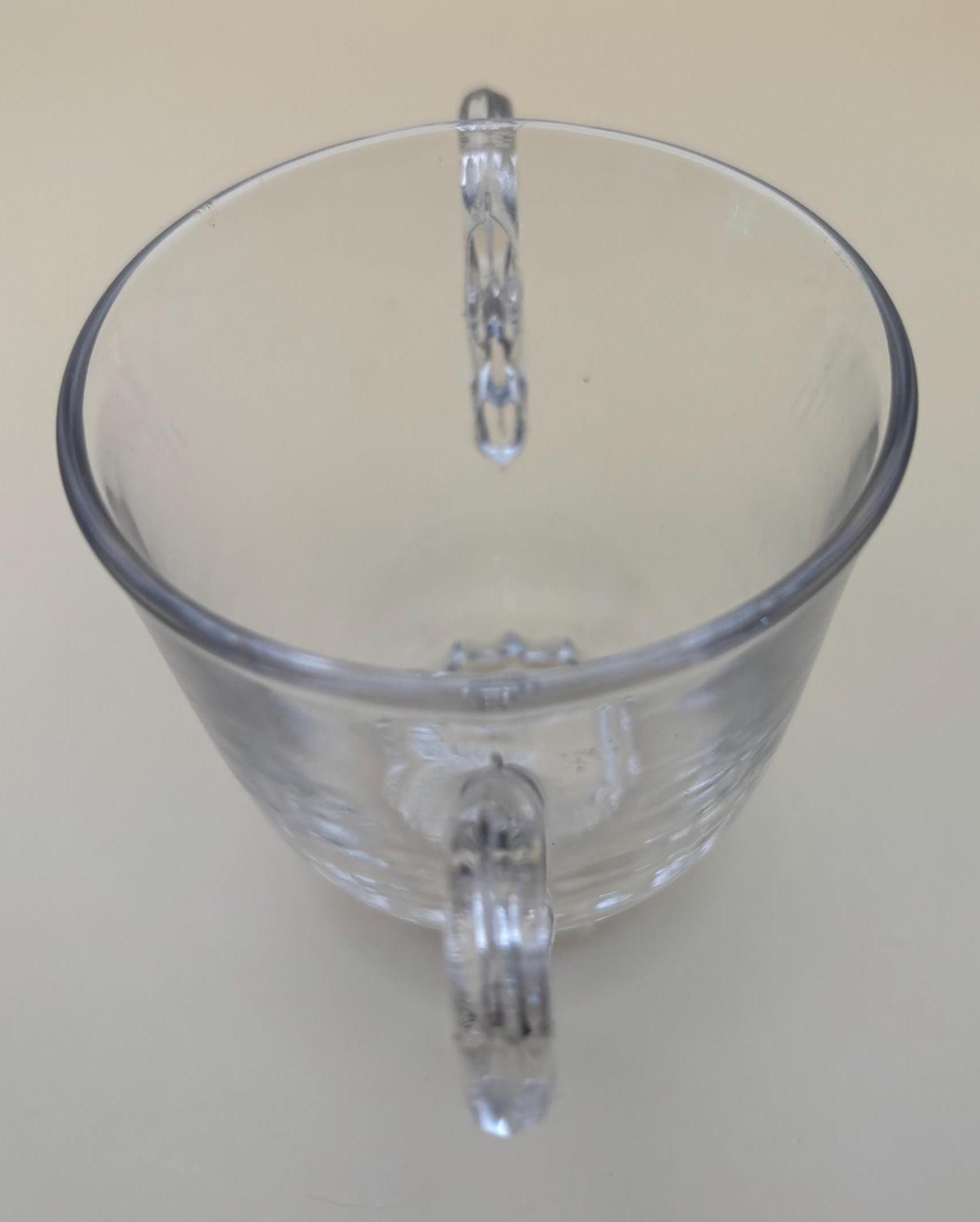 Antique Heisey Glass Creamer or Small Pitcher Creamer Cross Bands Lover Antiques and Vintage