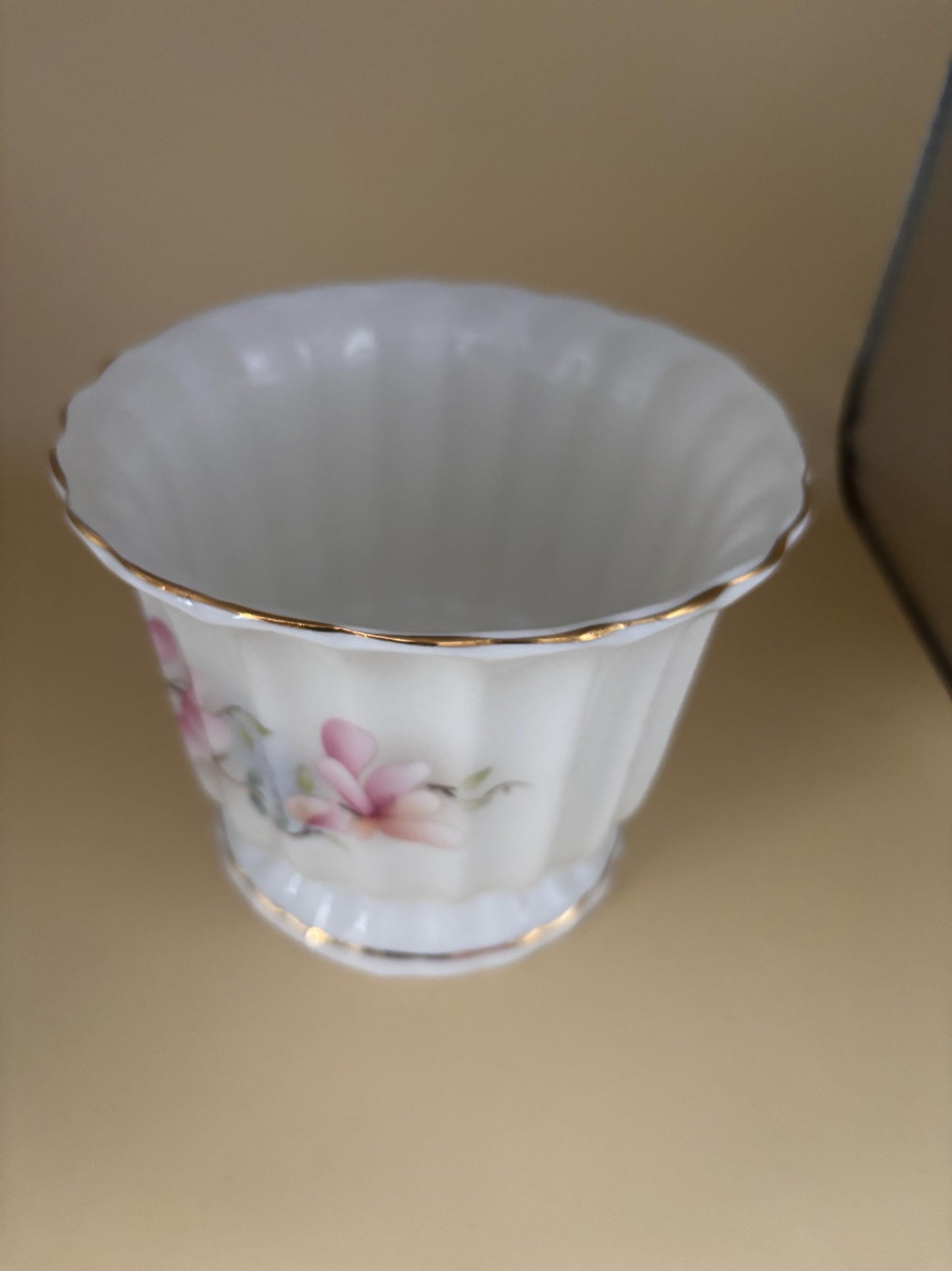 Vintage Bone China Vase with Hand Painted Roses Made in England Lover Antiques and Vintage