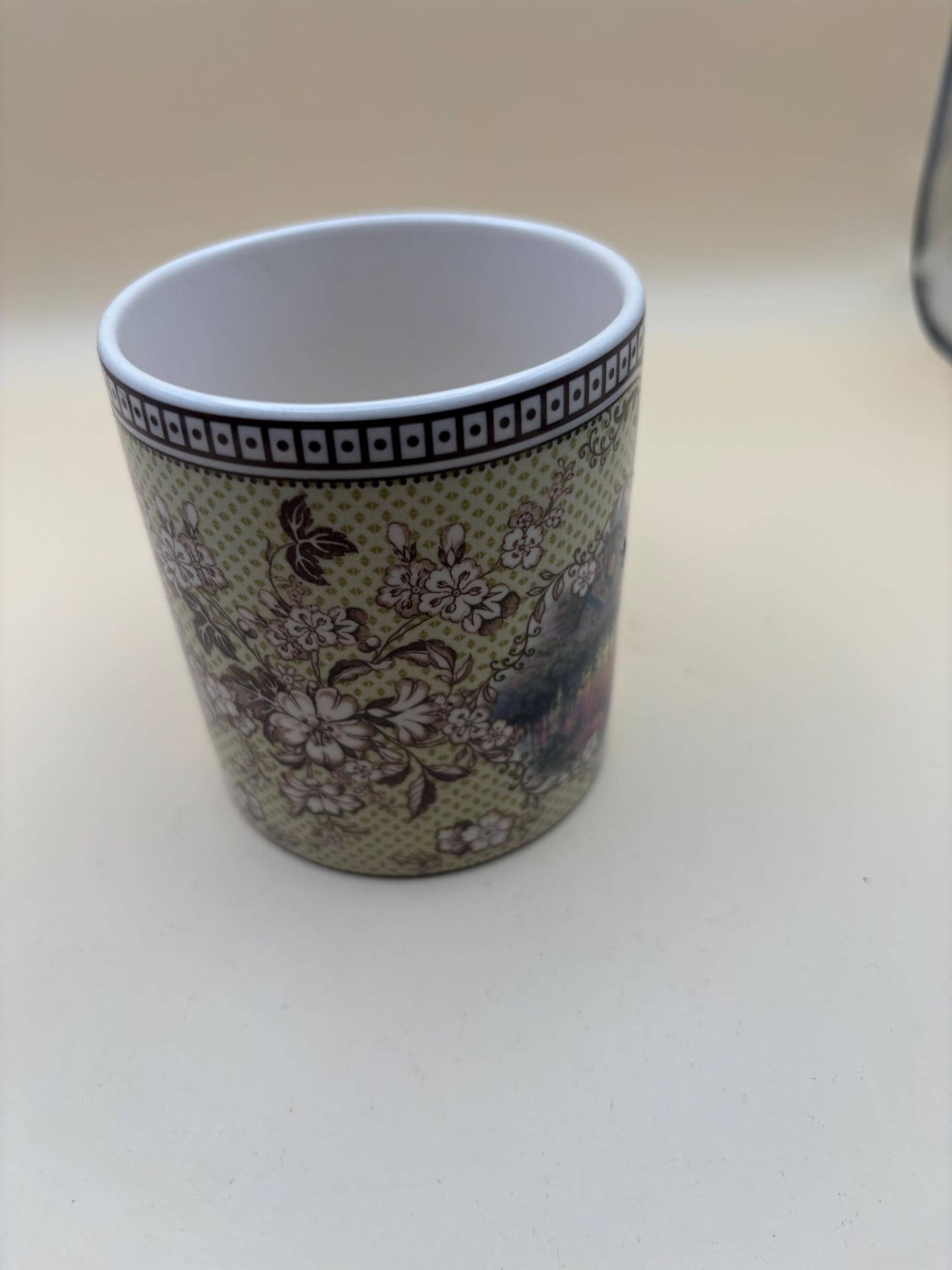 Vintage Thomas Kinkade Inspired Home Cottage Mug Copeland Spode Cup Lover Antiques and Vintage