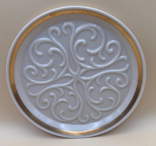 Vintage Lenox Gold Gilded Coaster Scroll Design Dresser Plate Gold Gilded Lover Antiques Vintage