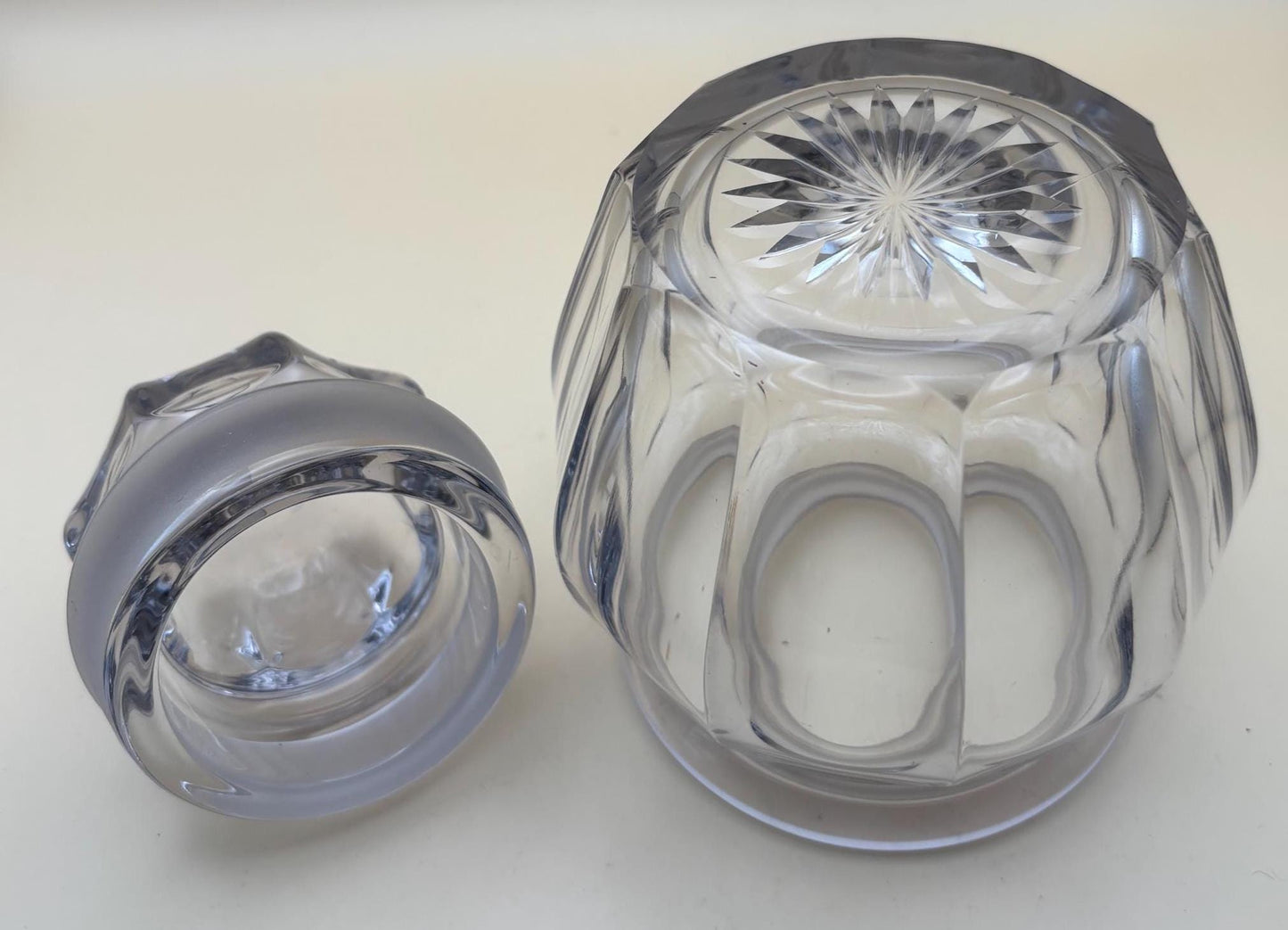 Vintage Glass Vase with Flower Design at Mouth Lover Antiques and Vintage