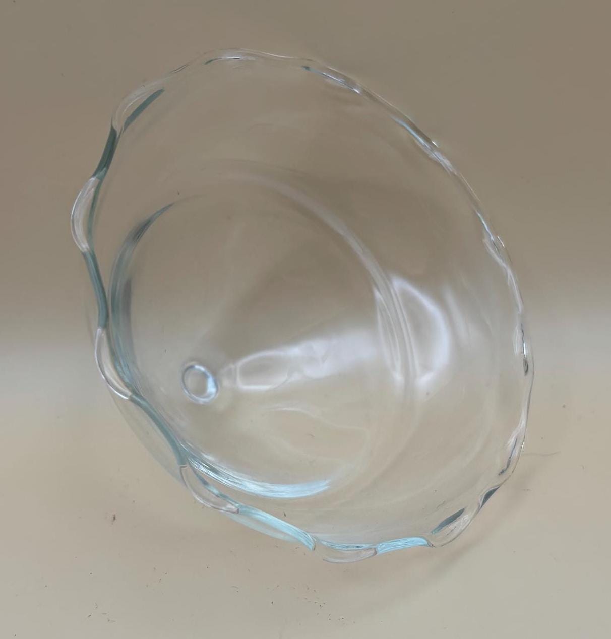 Vintage Glass Vase with Flower Design at Mouth Lover Antiques and Vintage