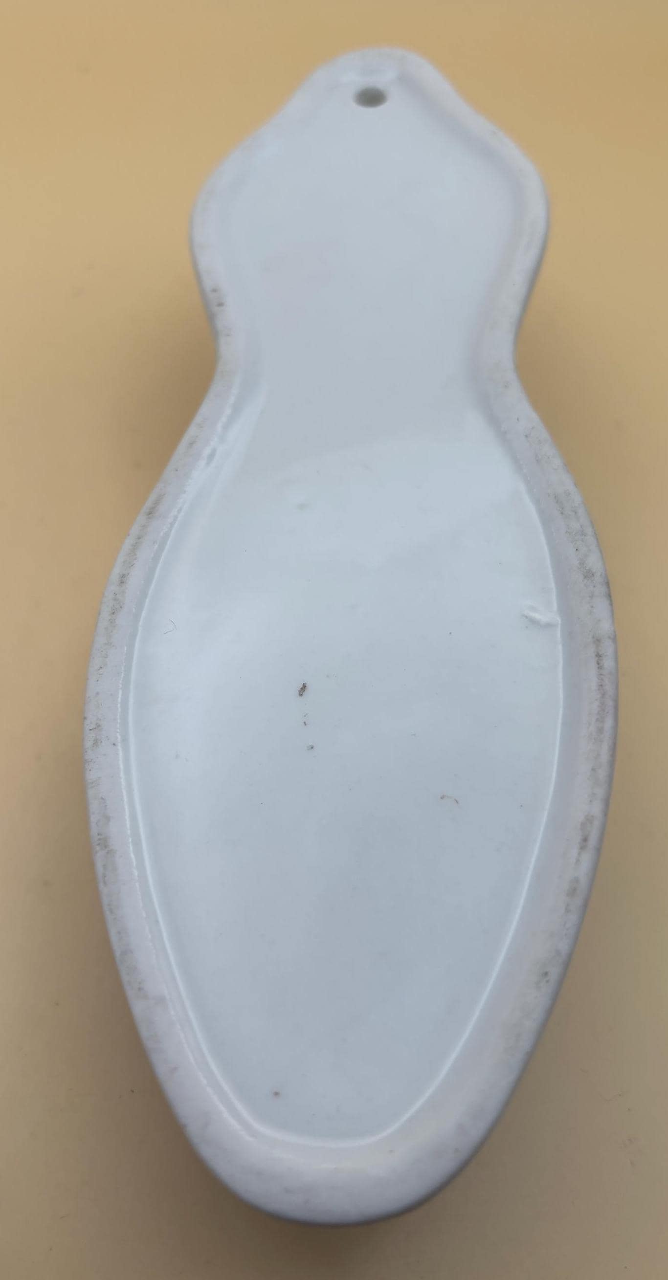 Vintage White & Blue Porcelain Small Wall Pocket Holder For Wall Lover Antiques and Vintage