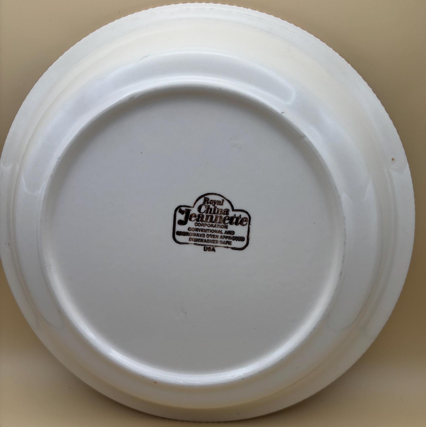 Vintage Jeanette Royal China Farm Scene Pie Plate Royal Ironstone Brown Plate Lover Antiques and Vintage