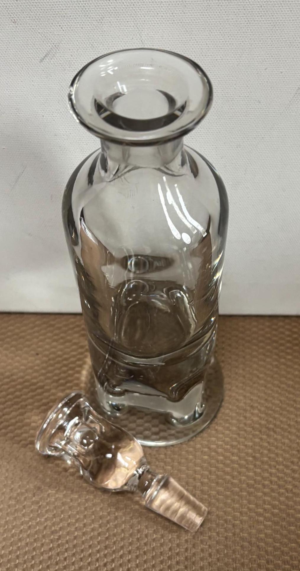 Vintage Glass Vase with Flower Design at Mouth Lover Antiques and Vintage