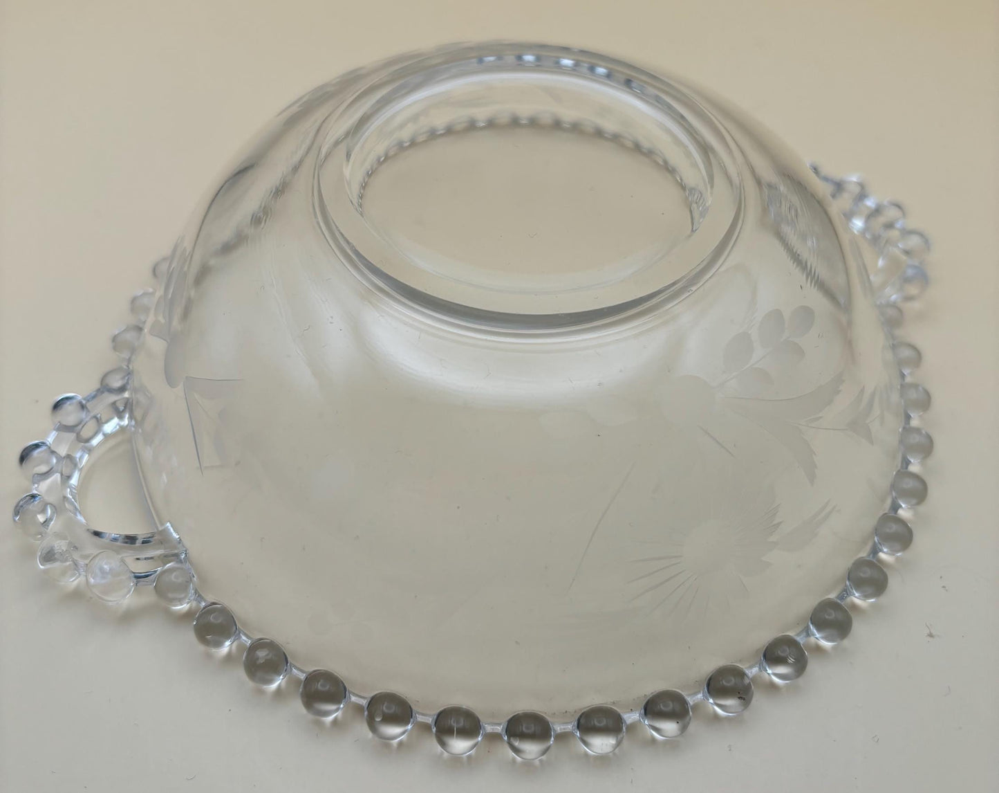 Antique Imperial Glass Wide Bowl Star of David Design Lover Antiques and Vintage